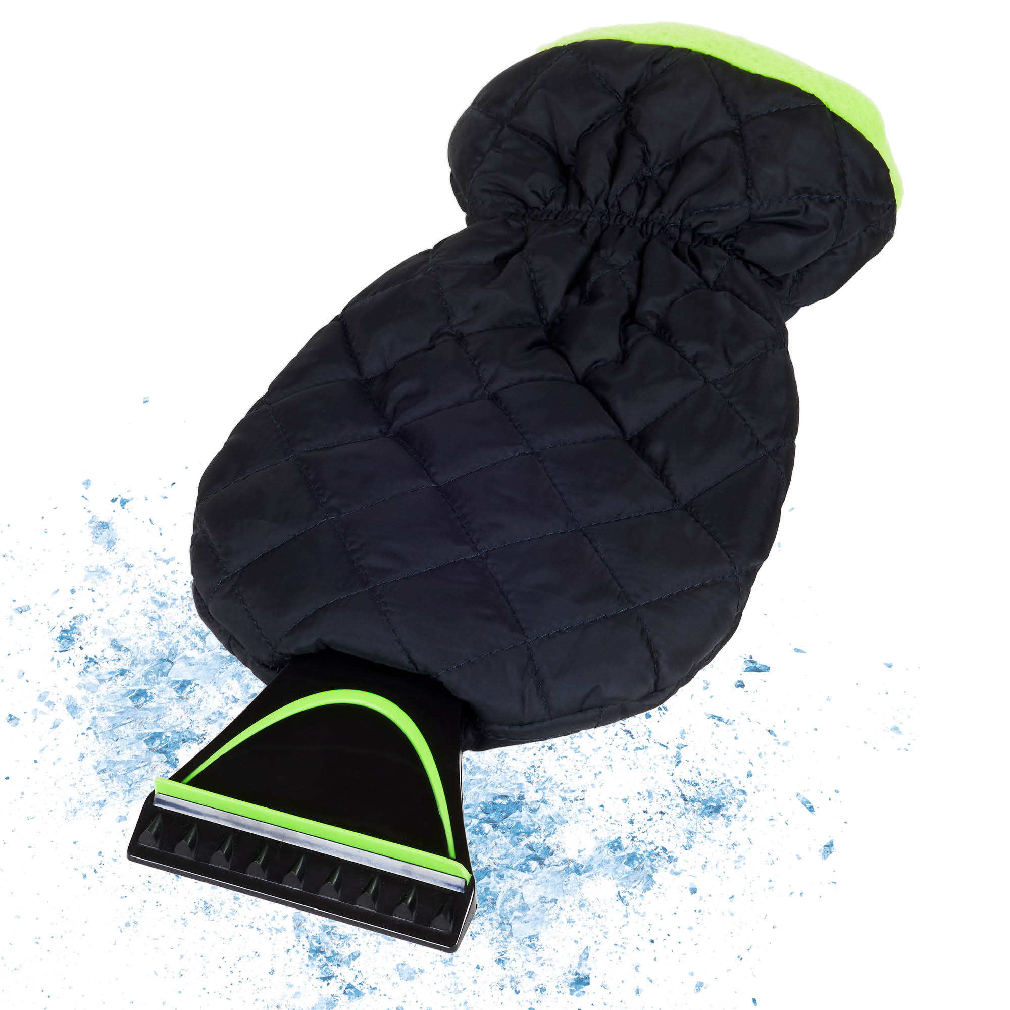 Eiskratzer mit Handschuh schwarz-grün Auto Scheiben Kratzer mit Eisbrecherkante