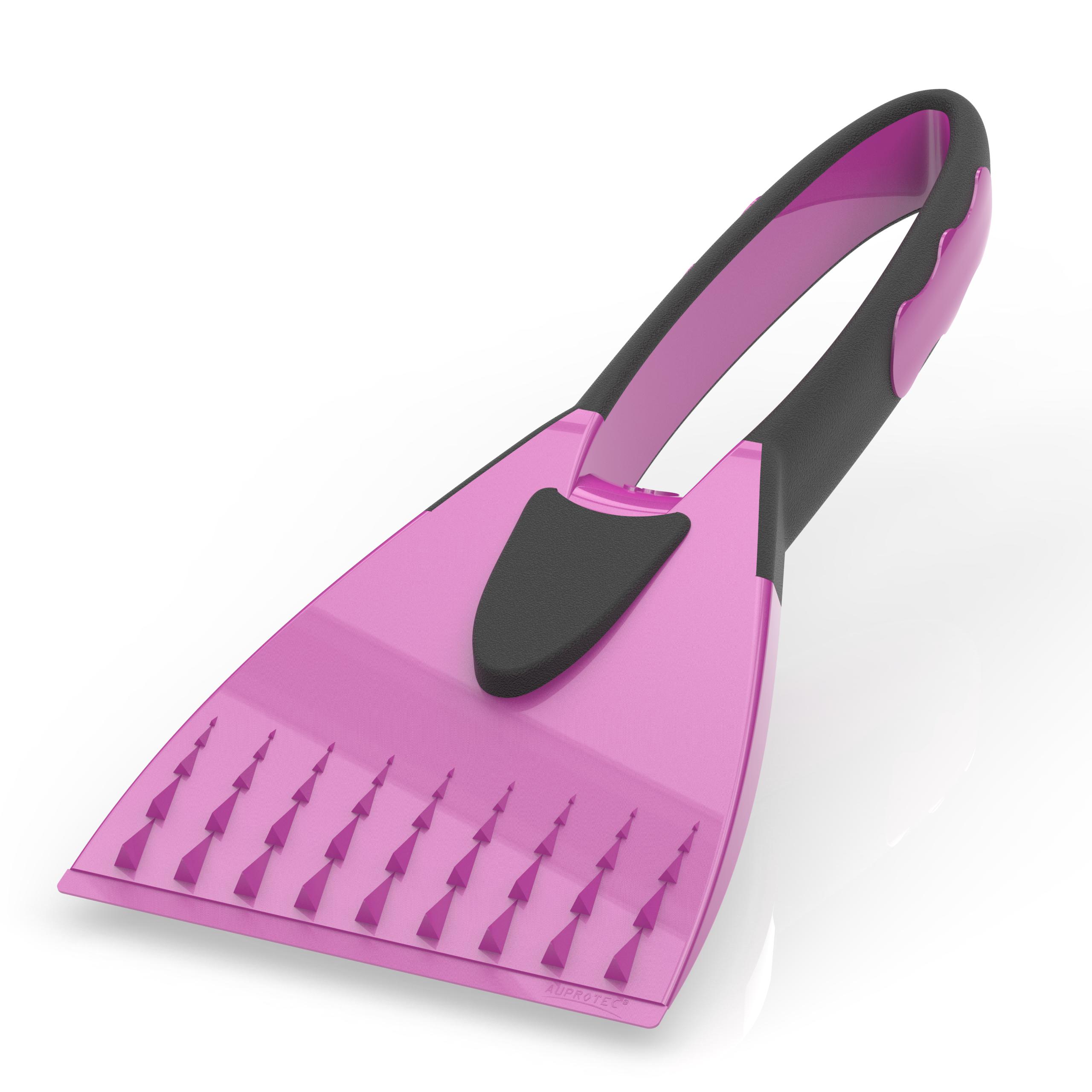 Eiskratzer 2K pink - schwarz mit integriertem Softgriff rutschfest