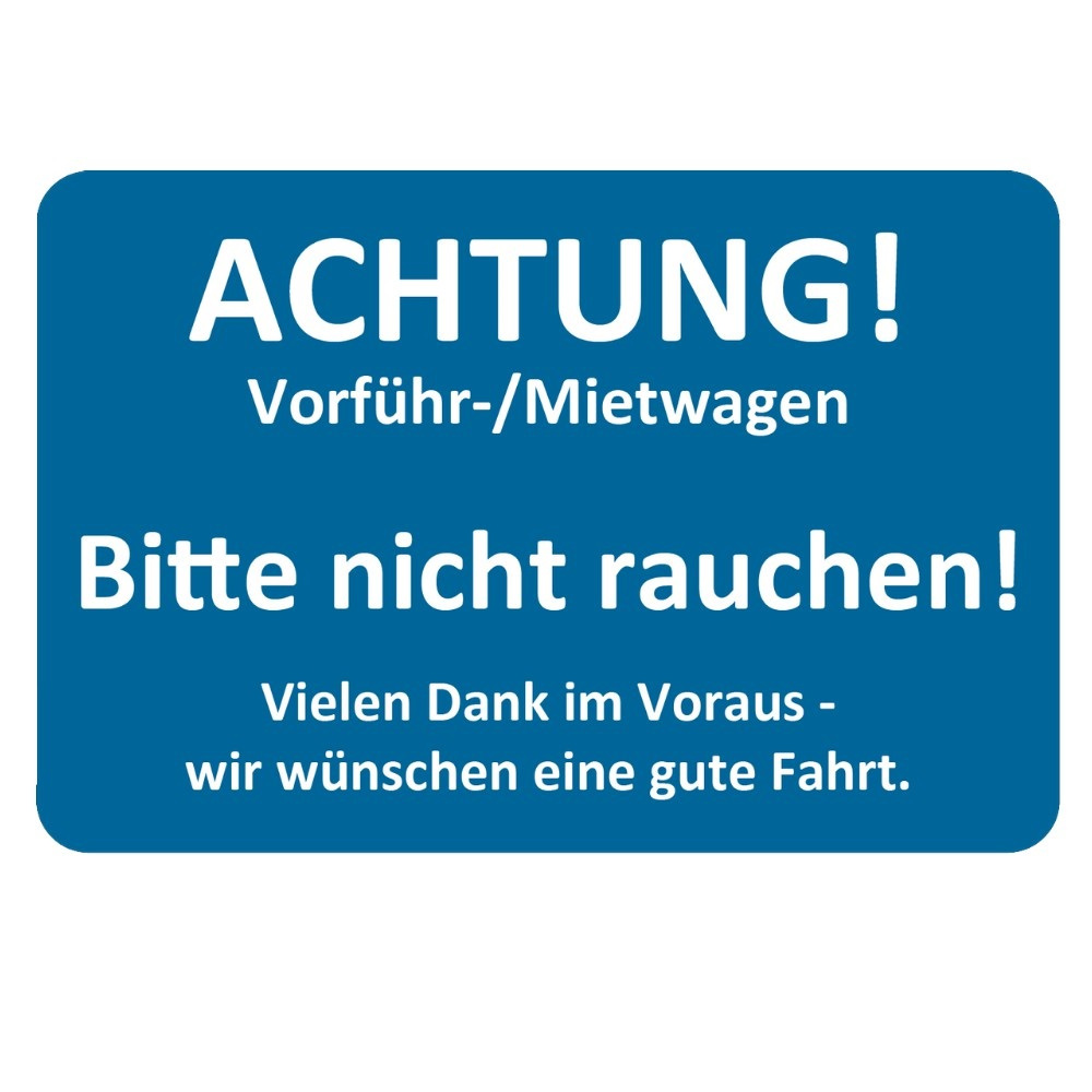 50 Kundendienst Aufkleber Werkstatt Serviceaufkleber Bitte nicht Rauchen