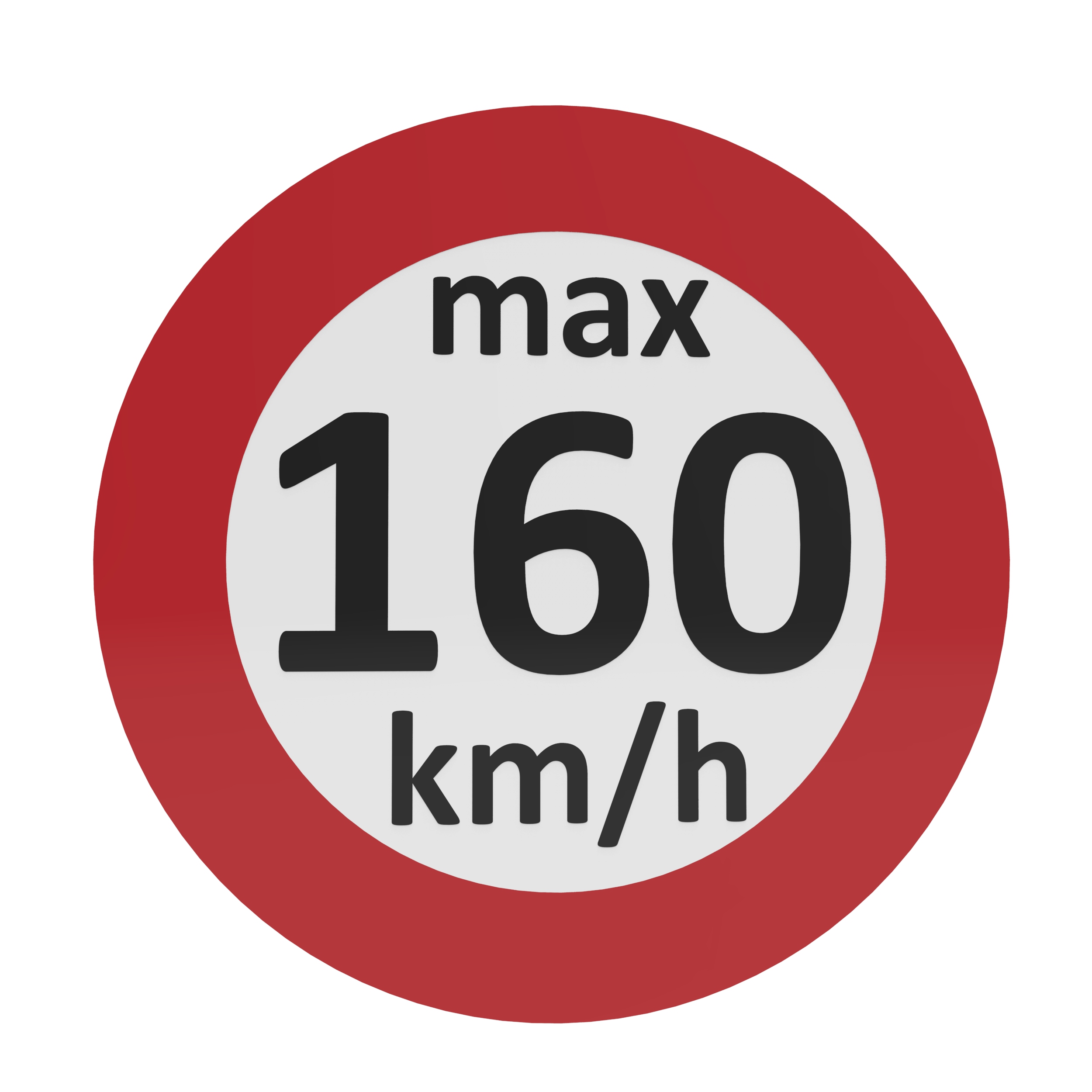 50 Geschwindigkeitsaufkleber 160 km/h - Index Q nach § 36 StVZO