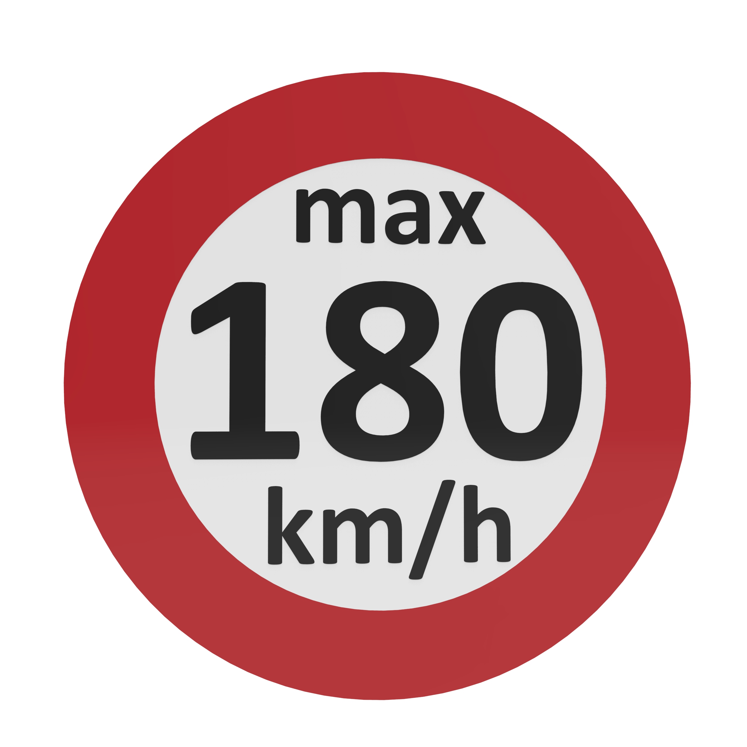 Geschwindigkeitsaufkleber 180 km/h - Index S nach § 36 StVZO