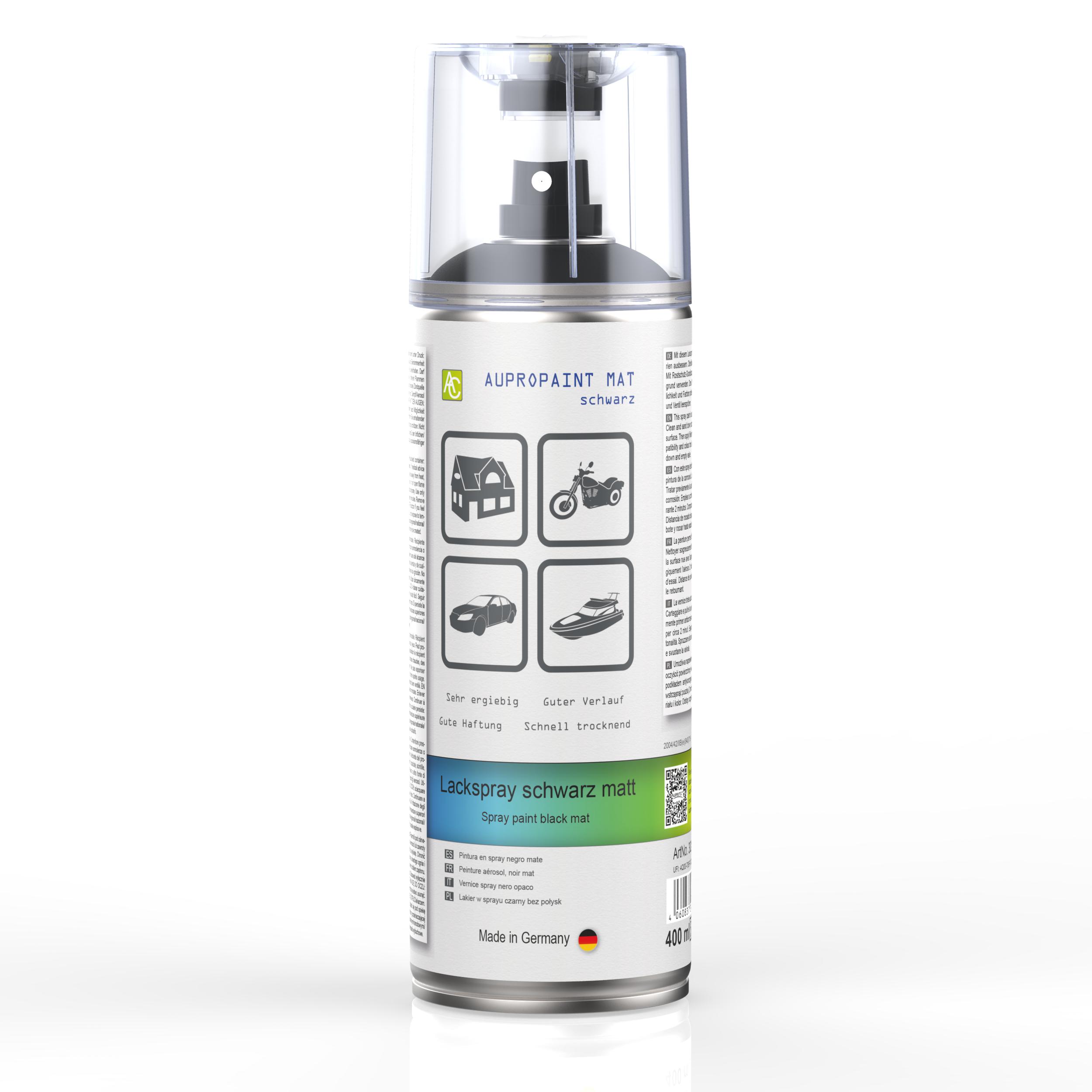 1 Dose AUPROPAINT MAT Lackspray schwarz matt 400ml