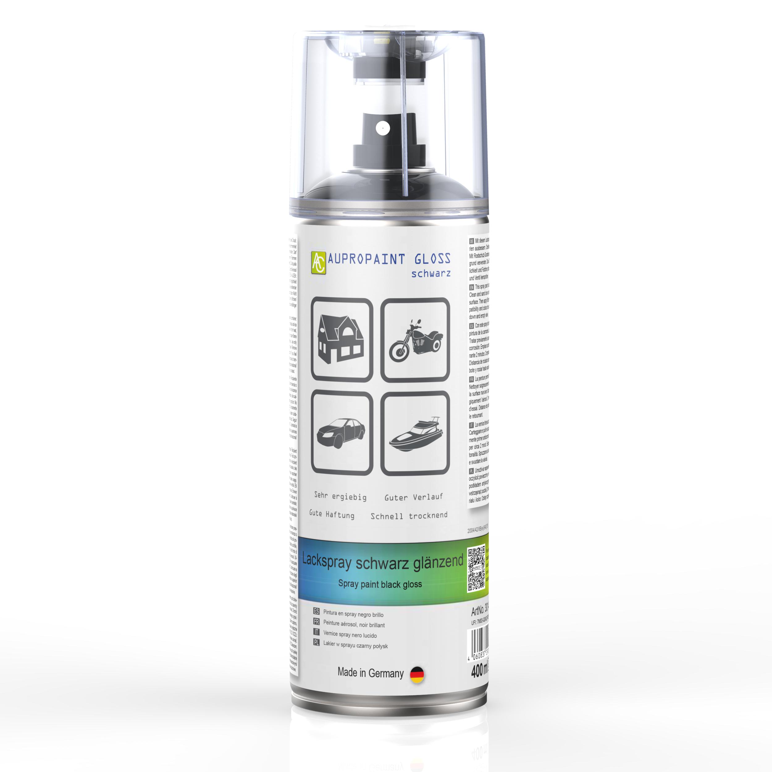 AUPROPAINT GLOSS Lackspray schwarz glänzend 400ml