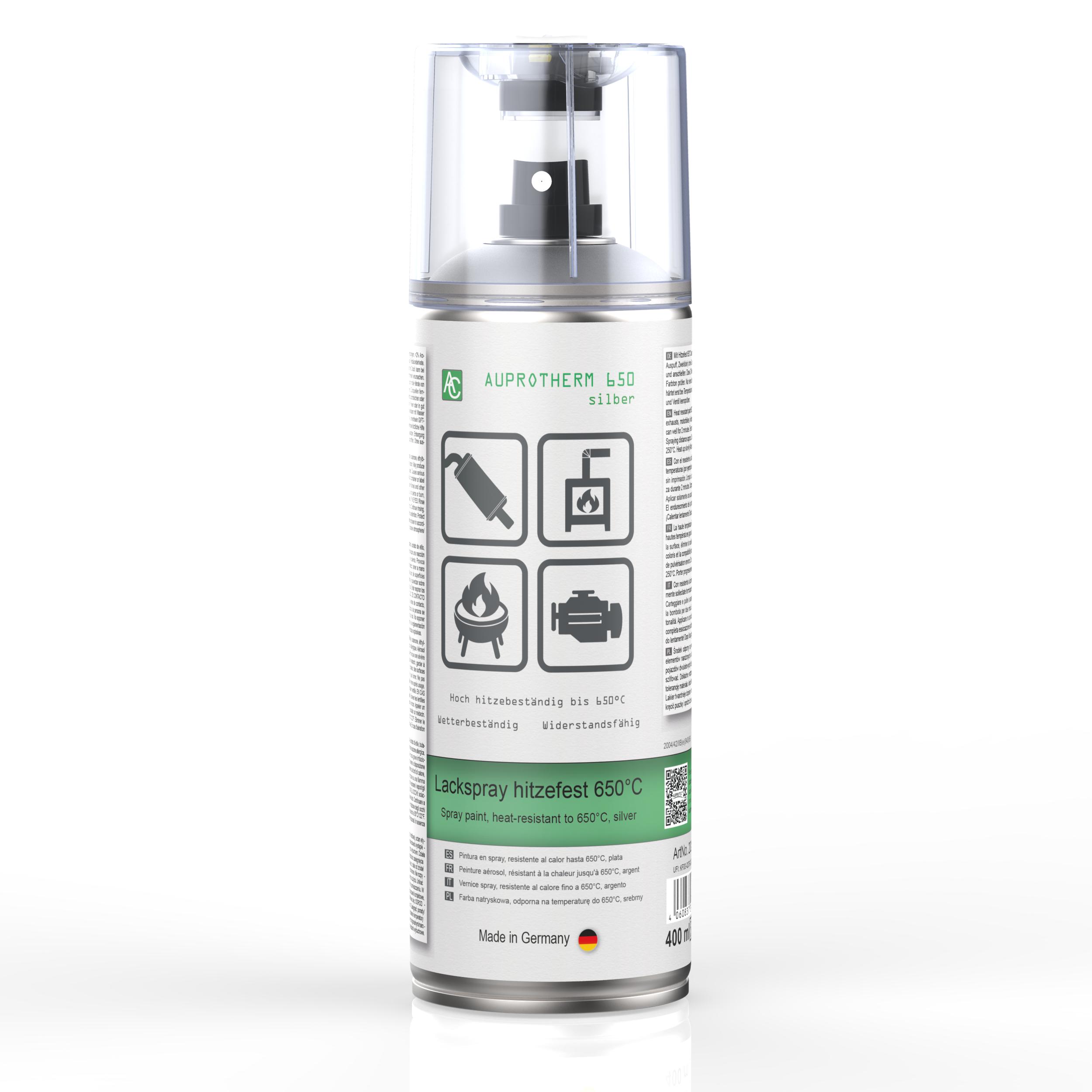 1 Dose AUPROTHERM 650 Lackspray silber hitzefest 400ml ohne Pistolengriff