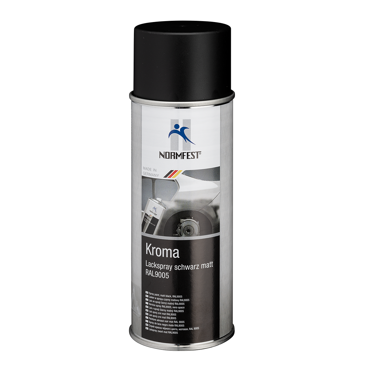 Normfest Lackspray Kroma schwarz matt 400ml