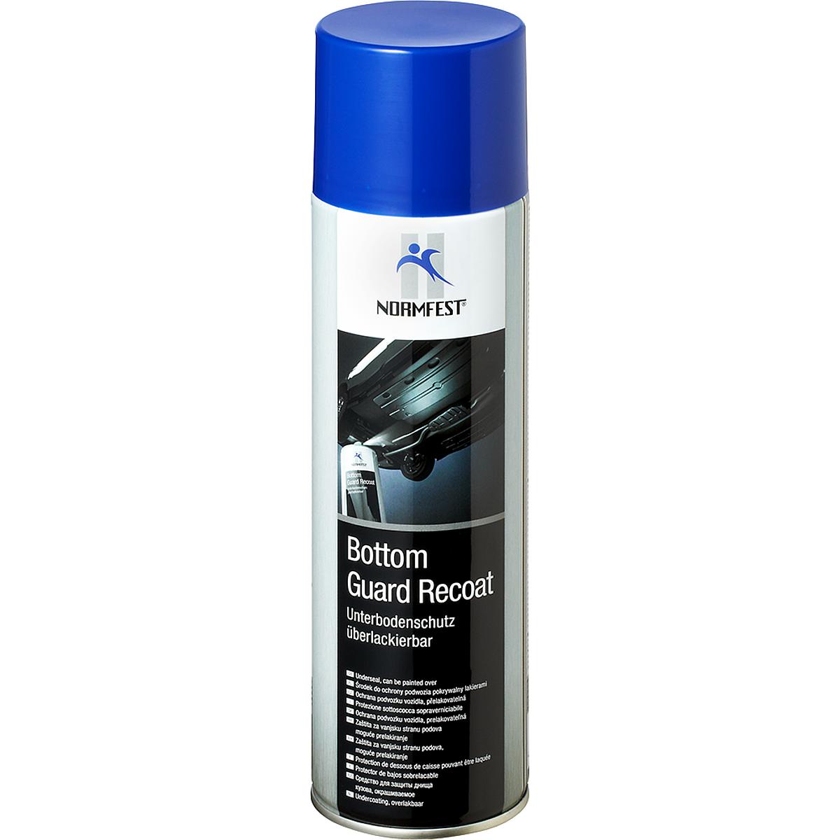 Pistolengriff + Normfest Unterbodenschutz überlackierbar Bottom Guard Recoat Spray 1x 500ml