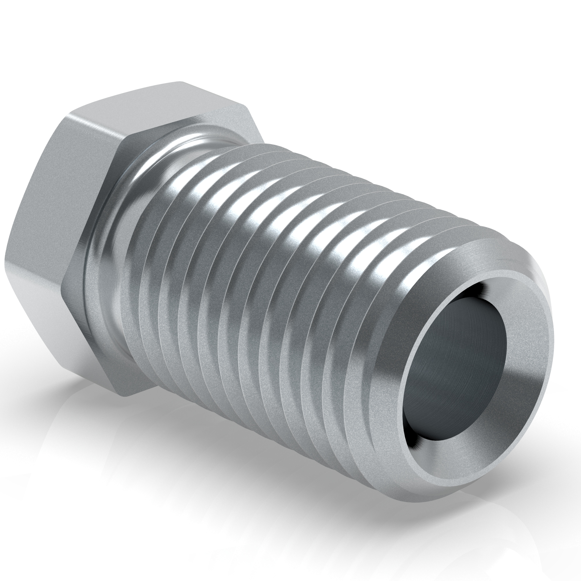 100 Verschraubungen Bördel E - 3/8''x24 - Typ S - Länge 18 mm