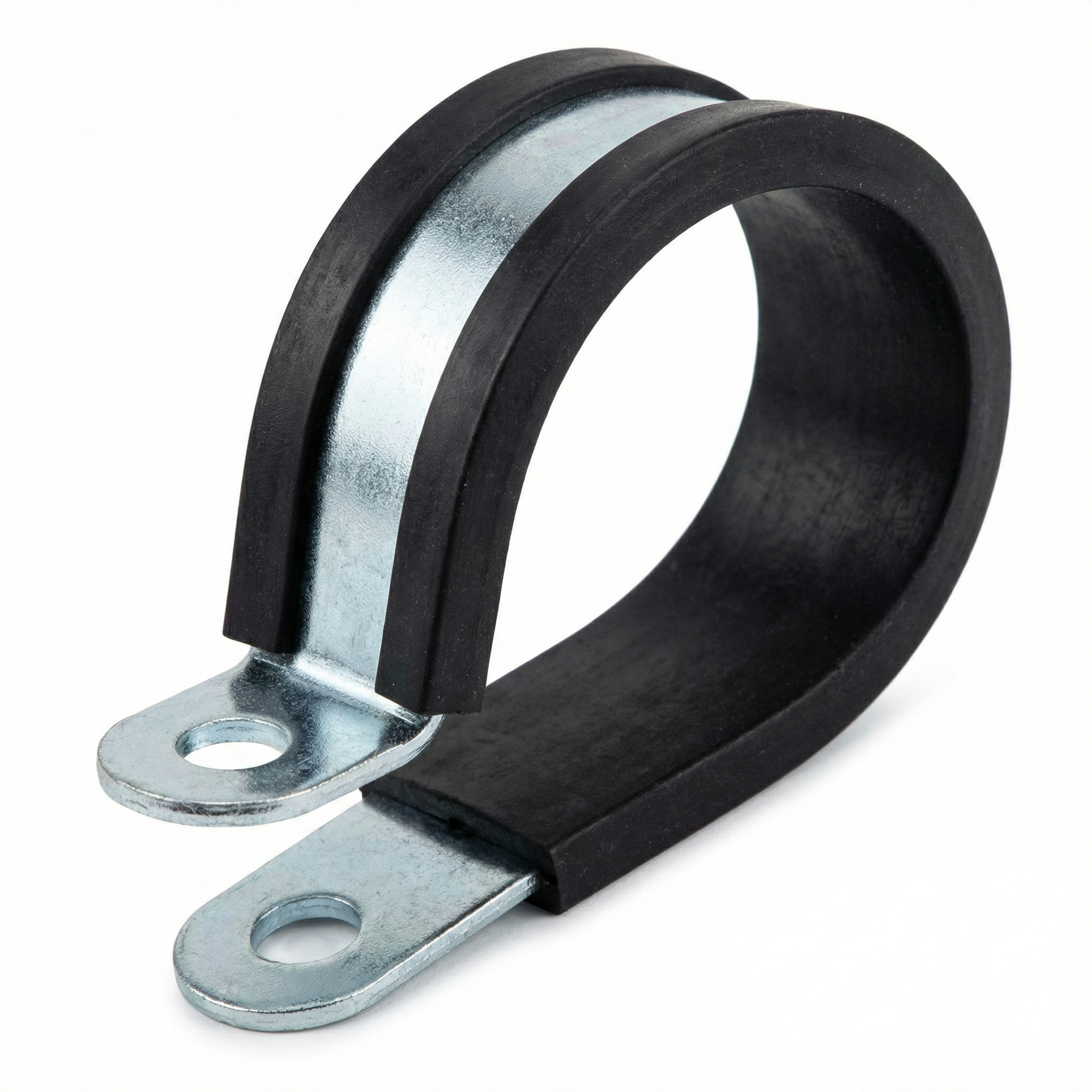 10 Rohrschellen mit Gummieinlage Ø 25 mm / Band 12 mm DIN 3016 RSGU