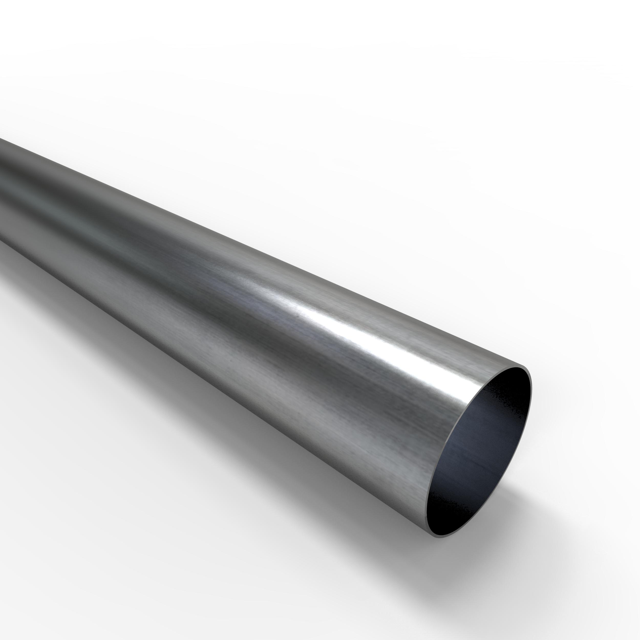 Auspuffrohr DN 60mm Stahl aluminiert 2m