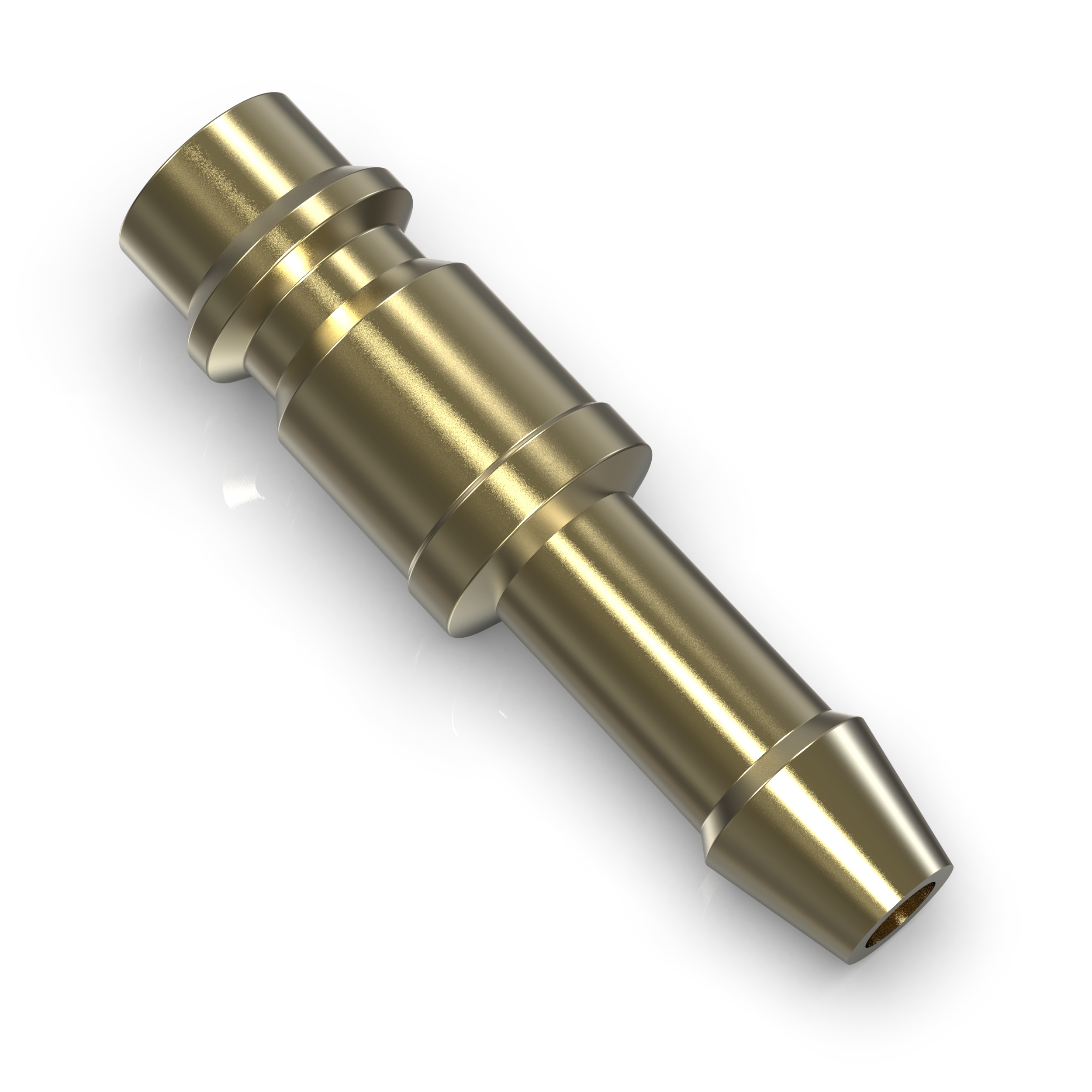 Druckluft Stecknippel für 6 mm Schlauchanschluss - Messing