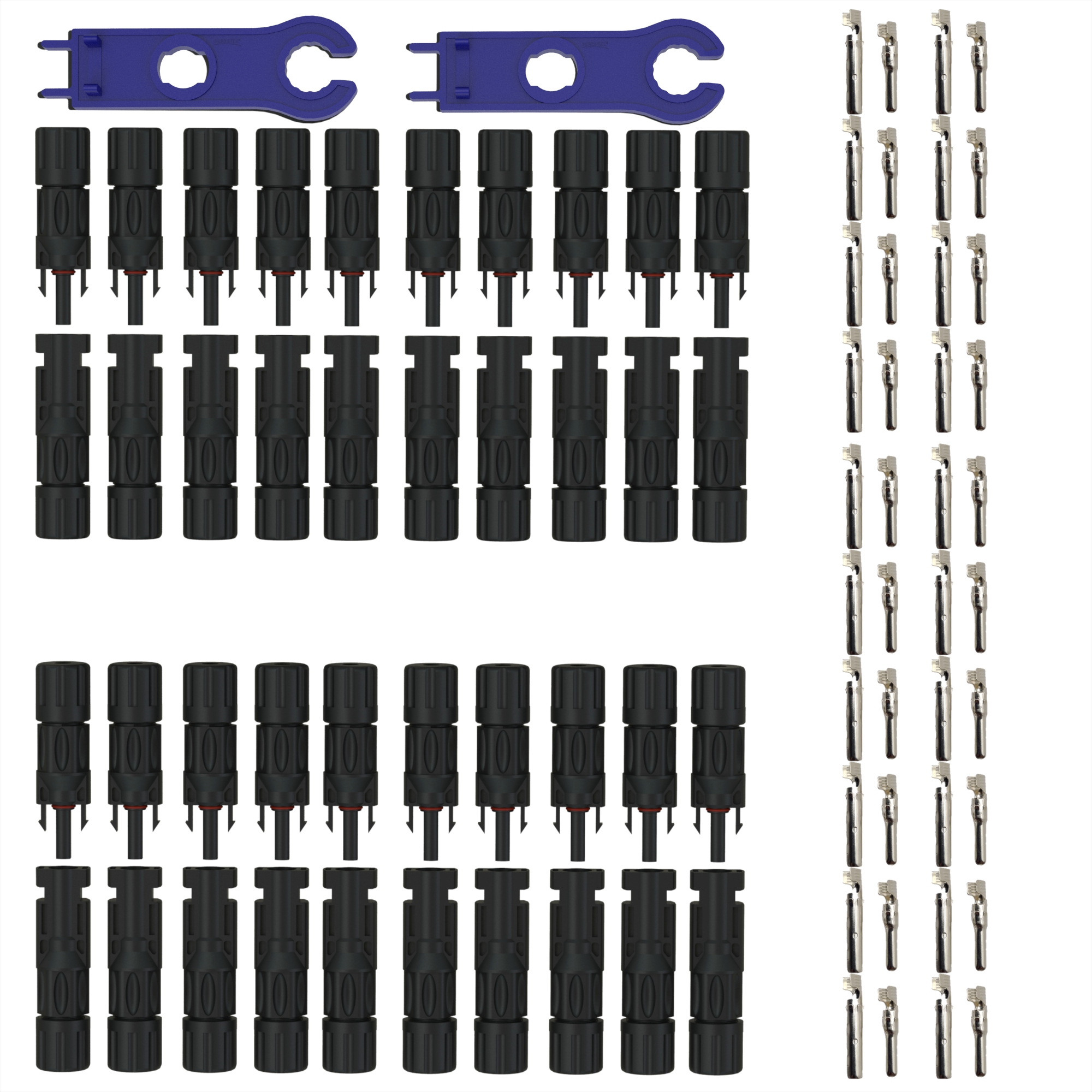 20 Paar Solarstecker PV Verbinder für 2,5-6mm² Solarkabel 1500V