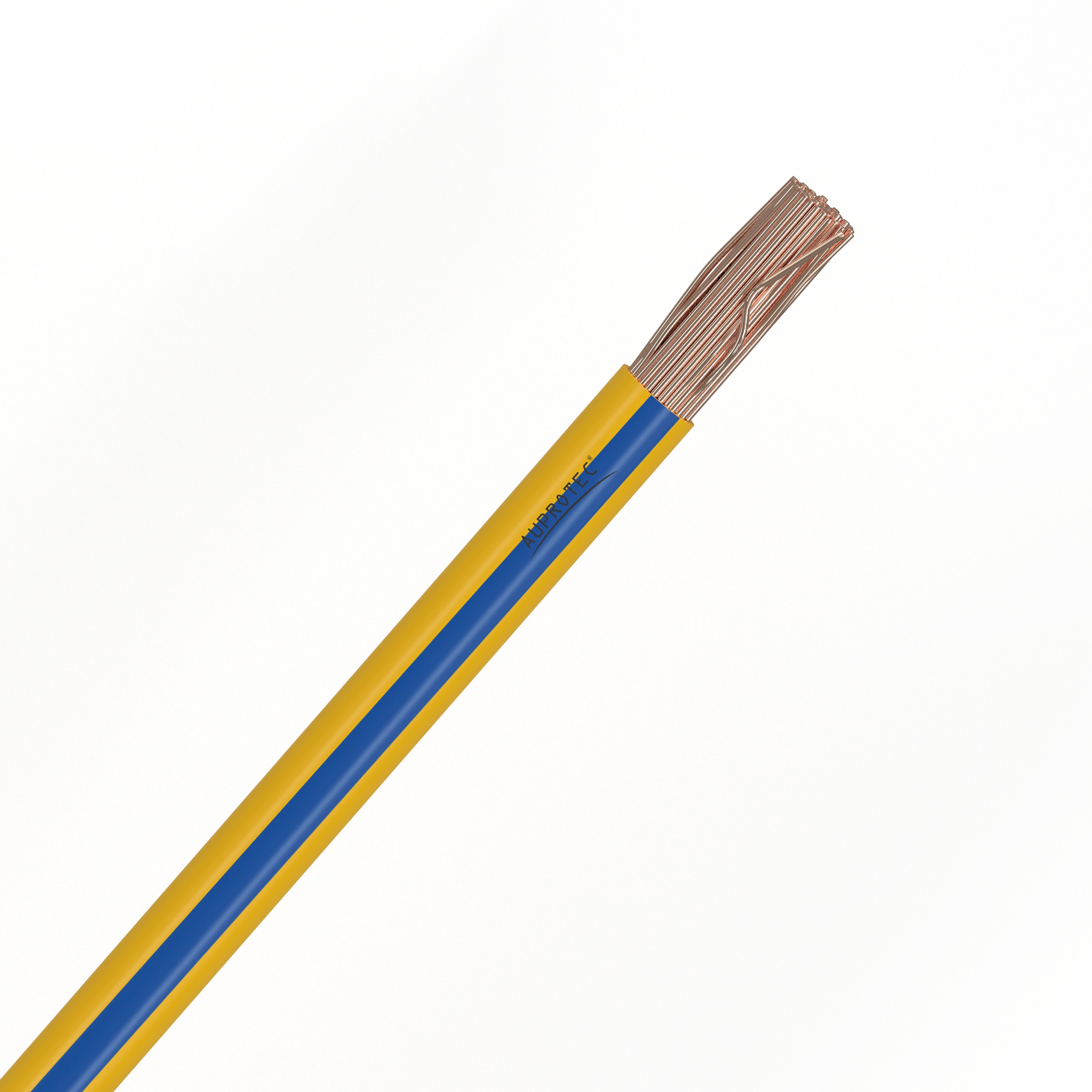 0,75 mm² Fahrzeugleitung gelb - blau FLRY-B Kfz Kabel Stromkabel Meterware 20m als Bund