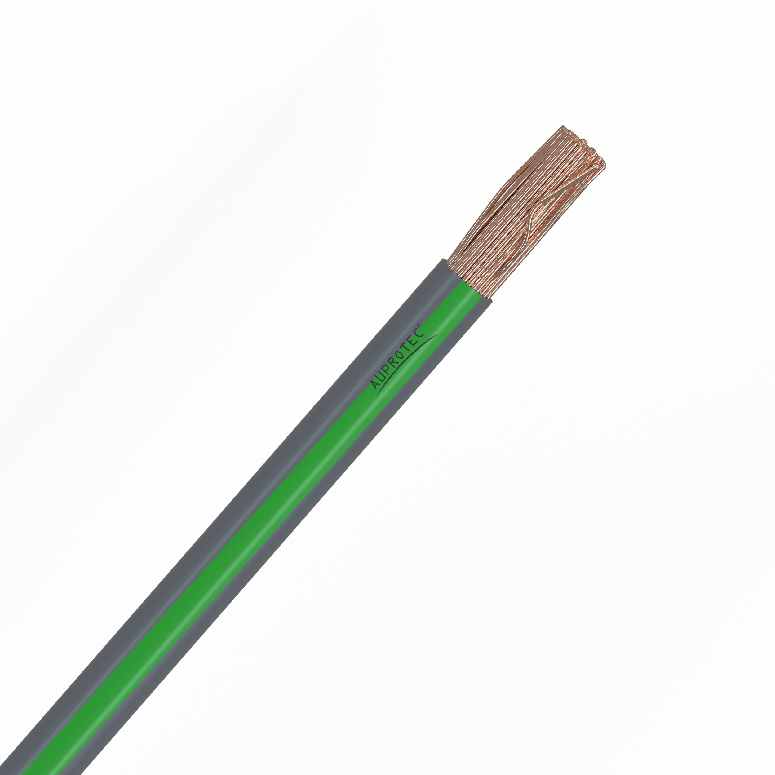 1,0 mm² Fahrzeugleitung grau - grün FLRY-B Kfz Kabel Stromkabel Meterware 1m als Bund