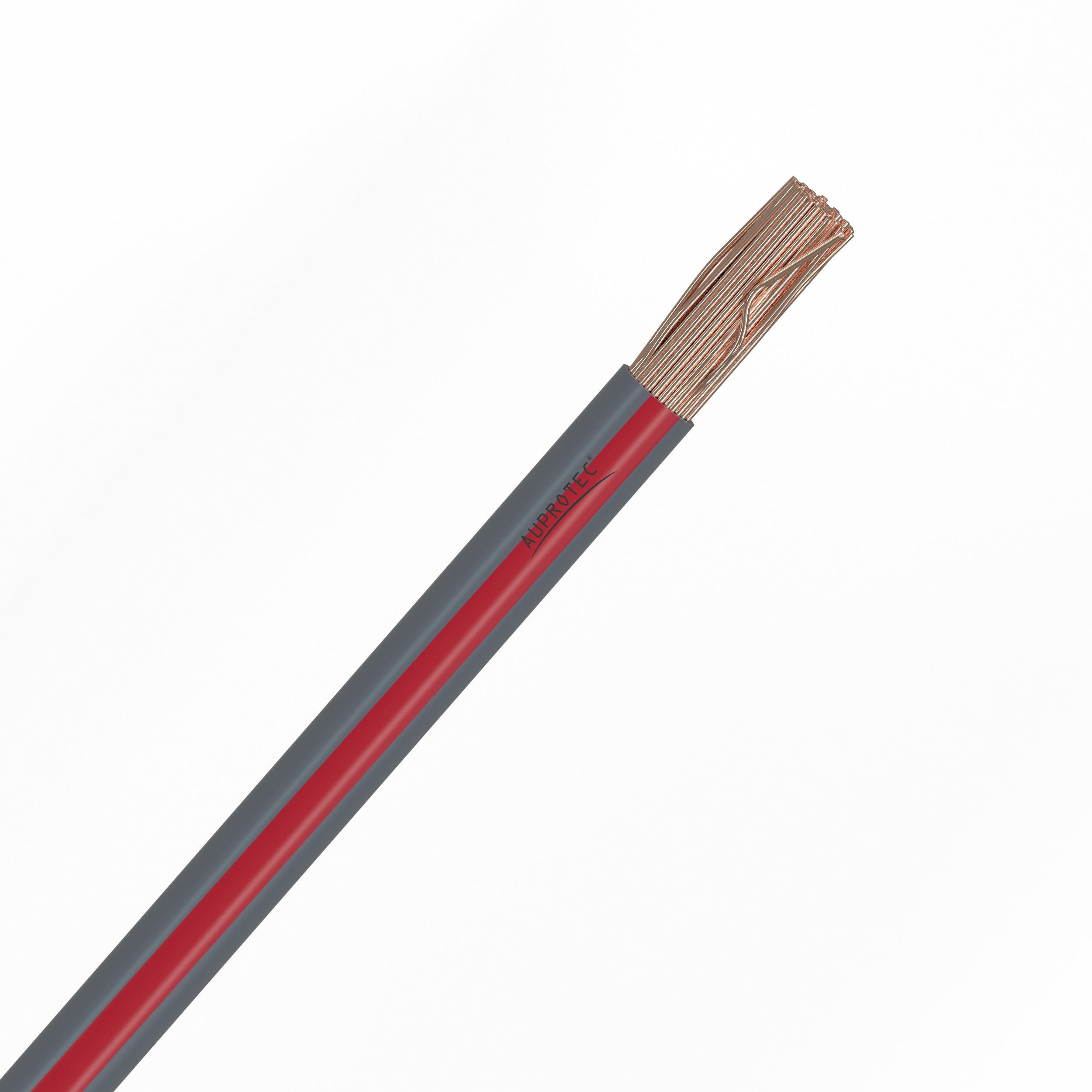 0,50 mm² Fahrzeugleitung grau - rot FLRY-B Kfz Kabel Stromkabel Meterware 5m als Bund