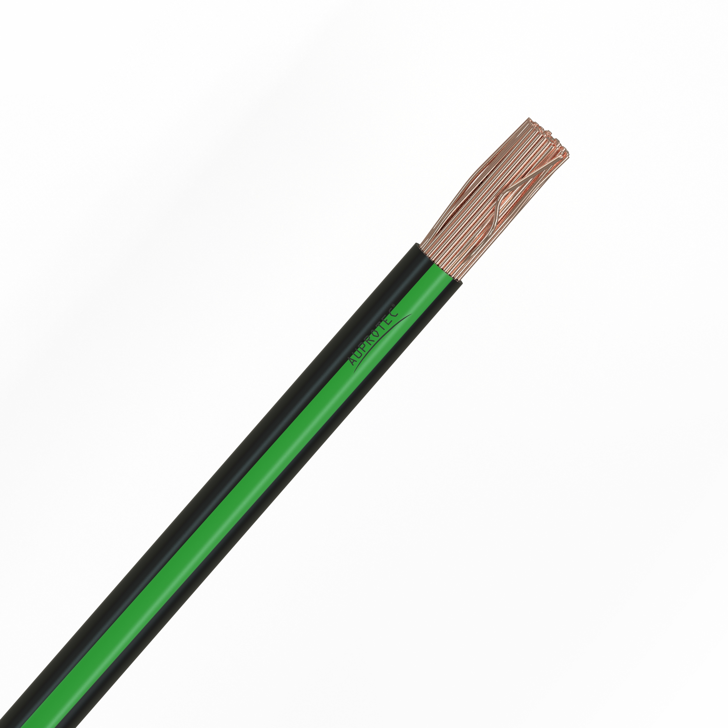 FLRY-B 1,5 mm² Fahrzeugleitung schwarz-gruen – 15m Ring