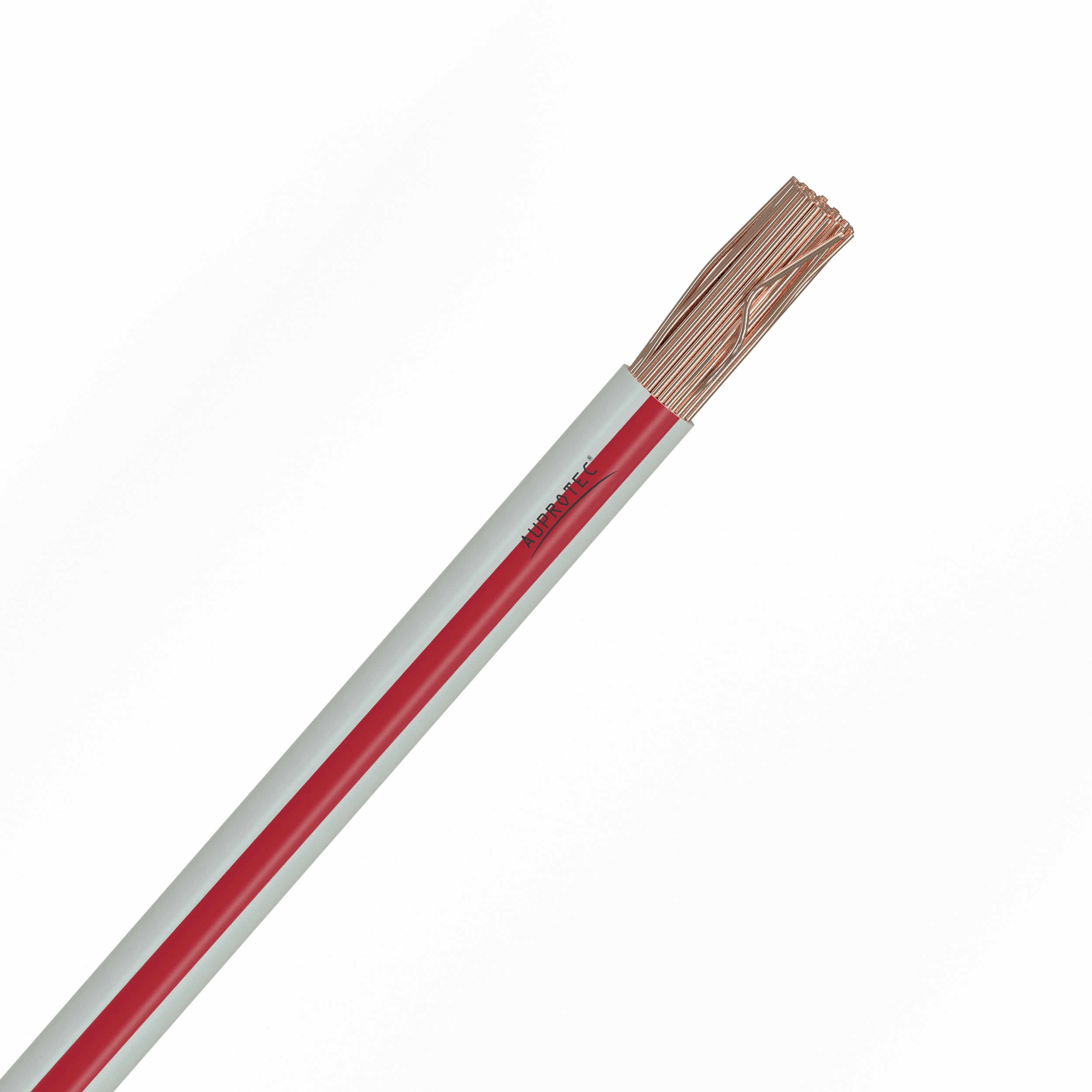 2,5 mm² Fahrzeugleitung weiß - rot FLRY-B Kfz Kabel Stromkabel Meterware 6m als Bund