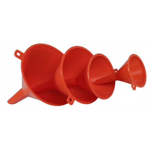 Trichter Set 4-tlg. orange aus Kunststoff