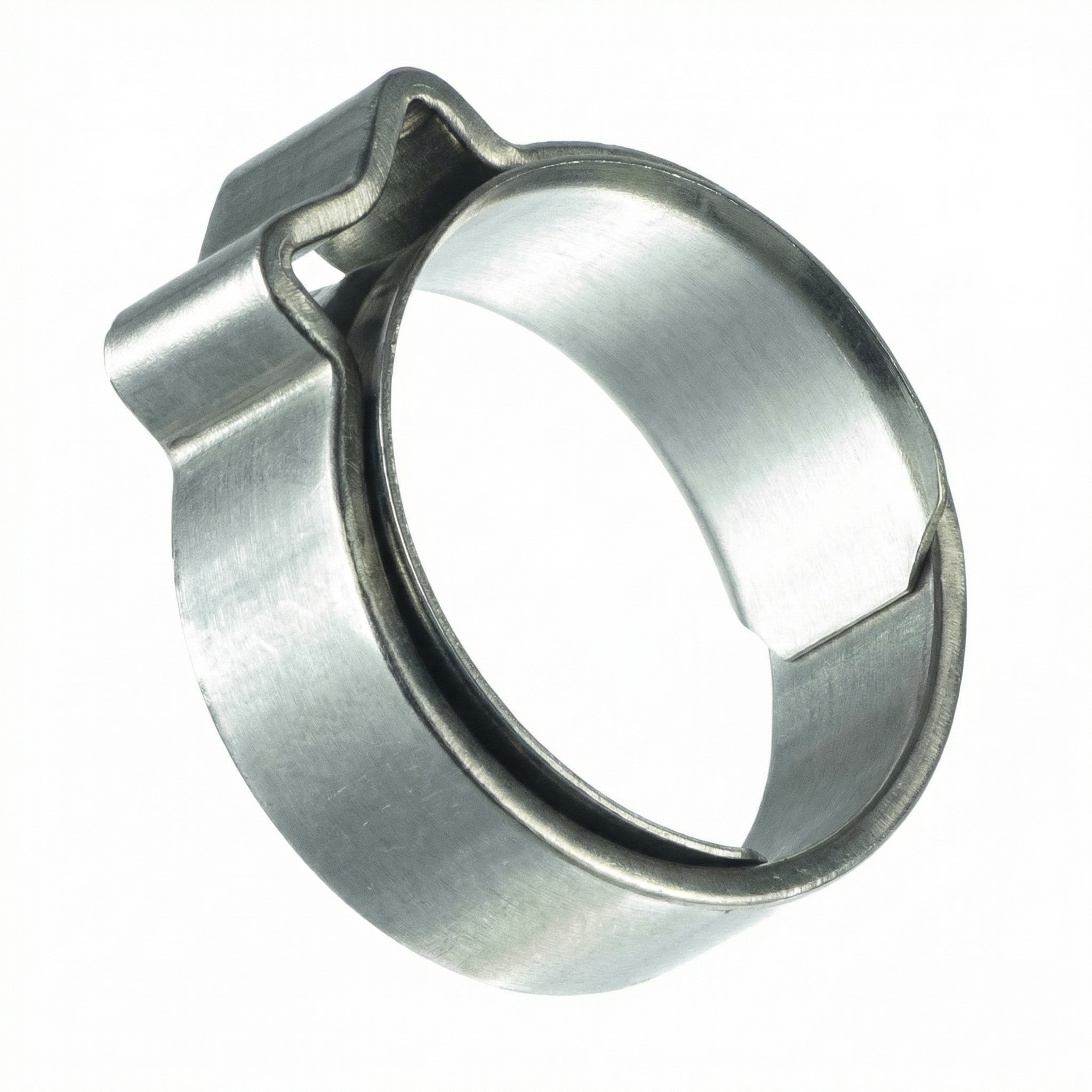 2x 1-Ohr-Schlauchklemmen mit Einlagering aus Edelstahl, 16,5 - 18,8 mm