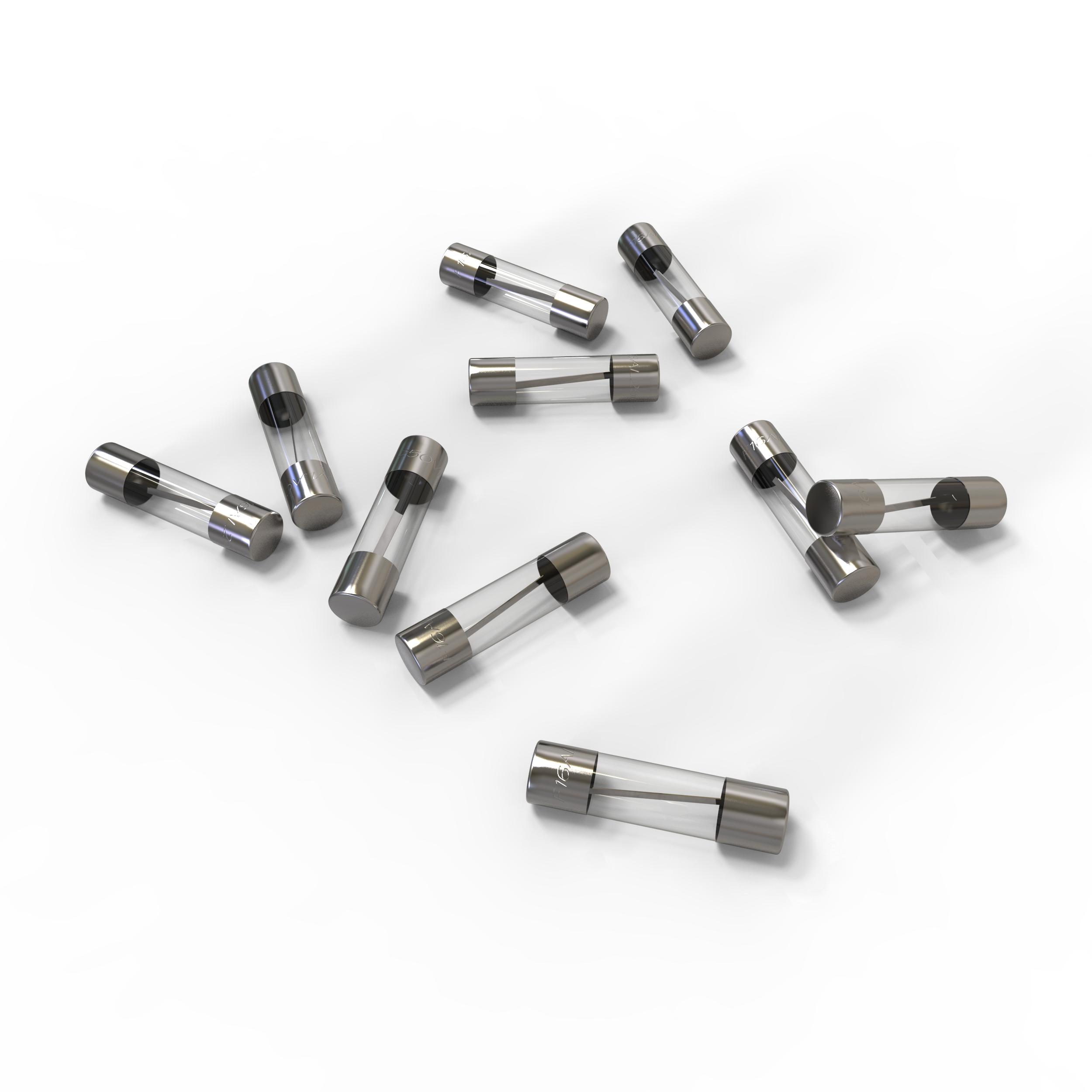 25 Feinsicherungen 5x20 mm 16A Ampere Schmelzsicherungen Glassicherungen