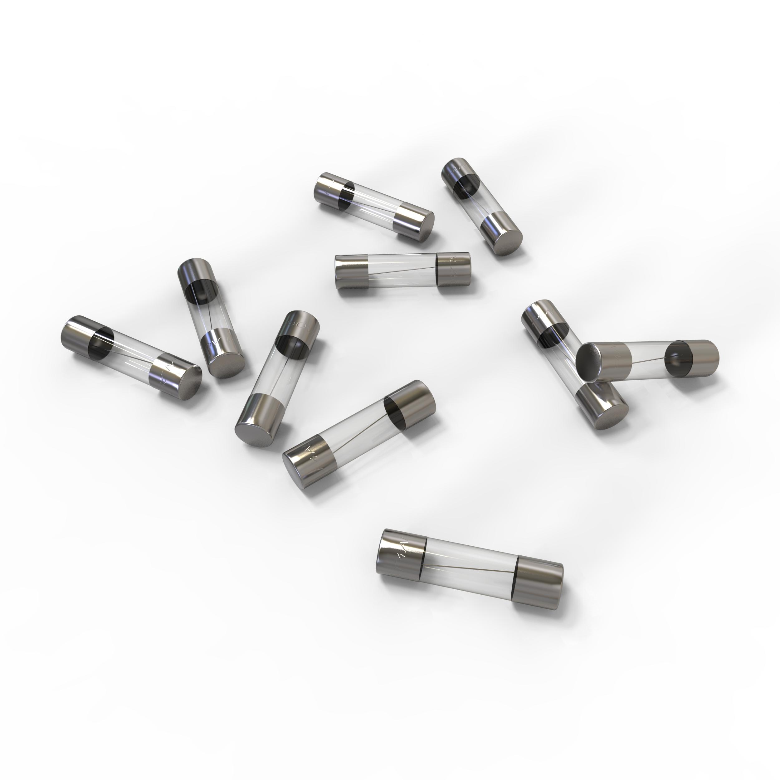 25 Feinsicherungen 5x20 mm 4A Ampere Schmelzsicherungen Glassicherungen