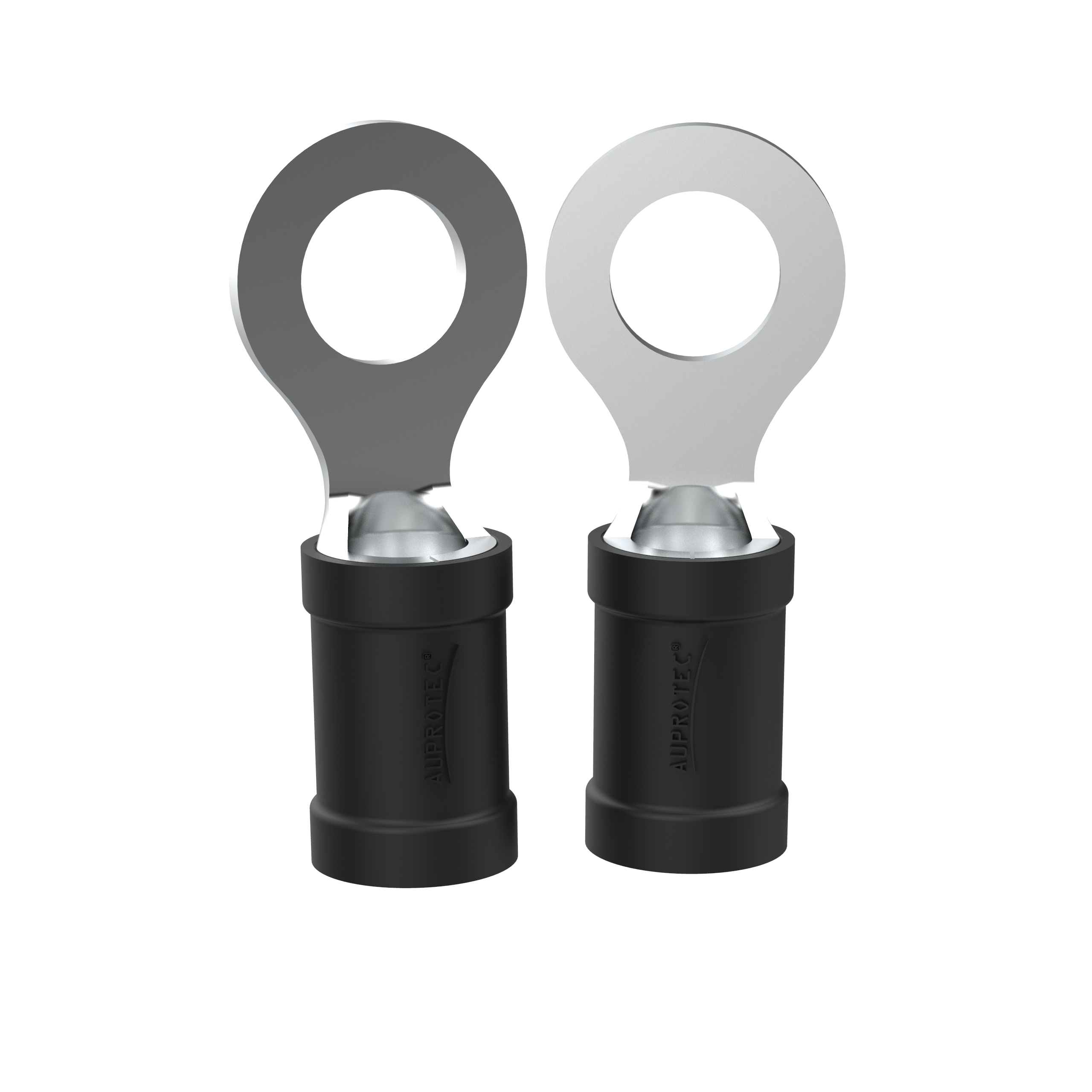 10 Ringkabelschuhe 2,5-4,0 mm² Loch-Ø M6 schwarz Teilisoliert RV | max 37A