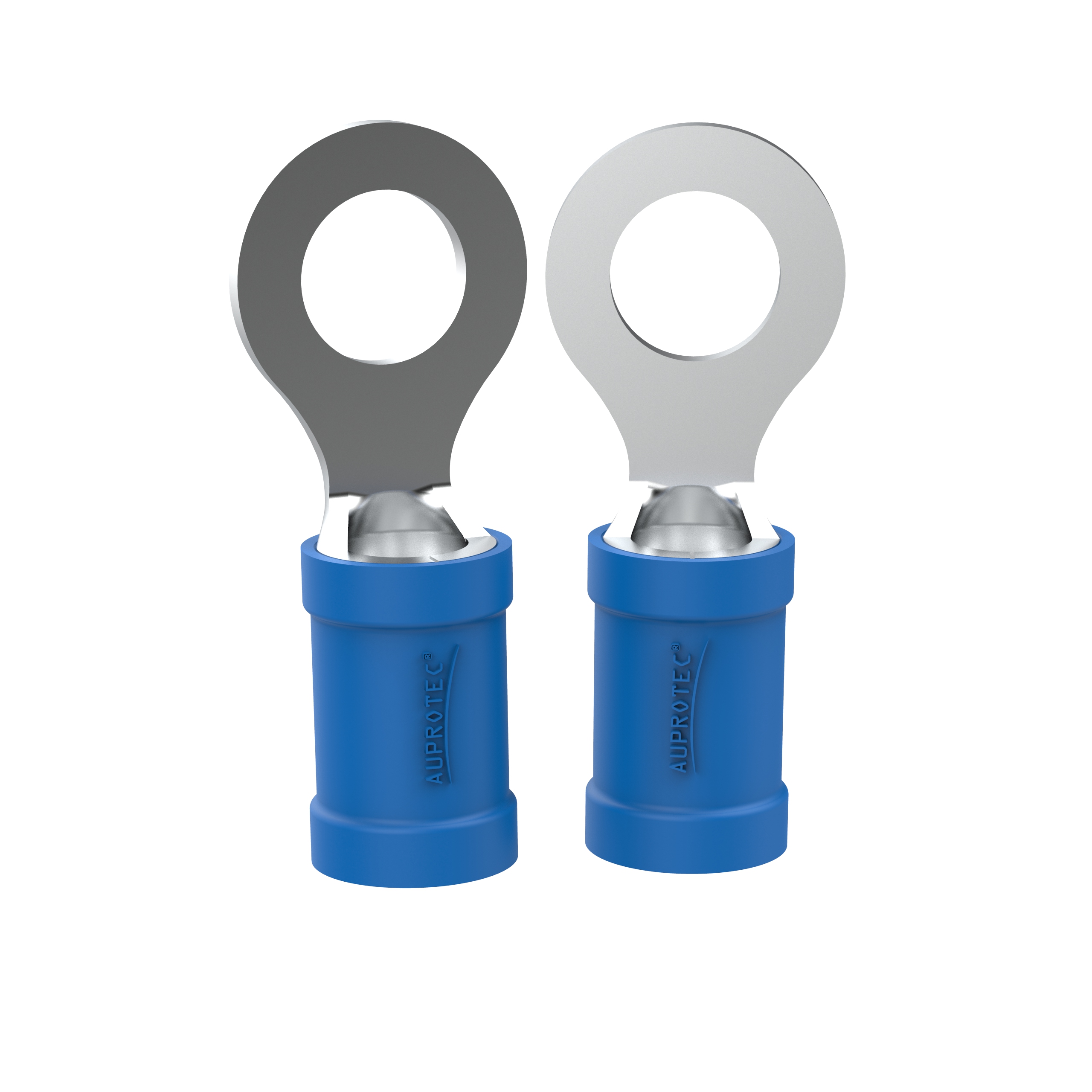 10 Ringkabelschuhe 1,5 - 2,5 mm² Loch-Ø M8 blau Teilisoliert RV | max 27A