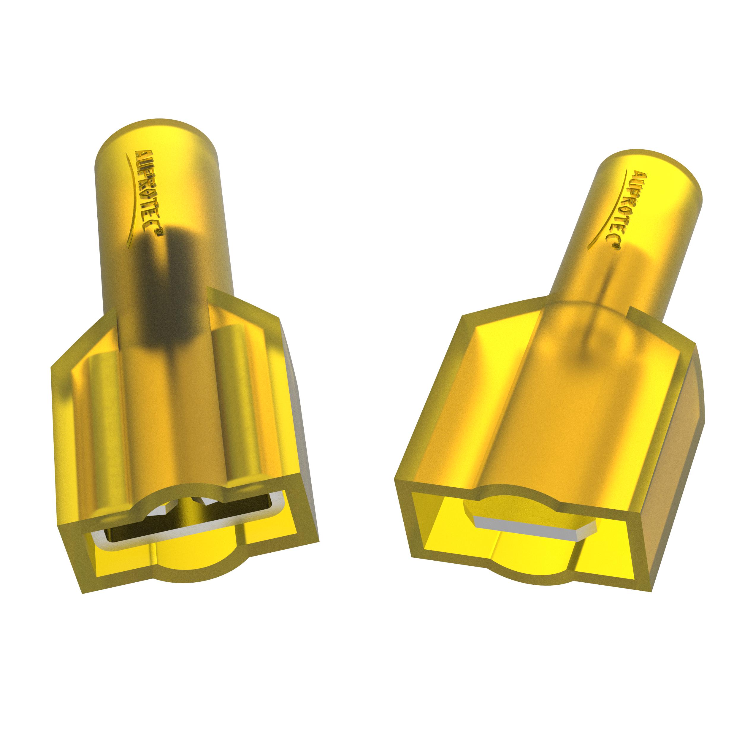 6 Paar Flachstecker 4 - 6 mm² Vollisoliert im Set MFDFN