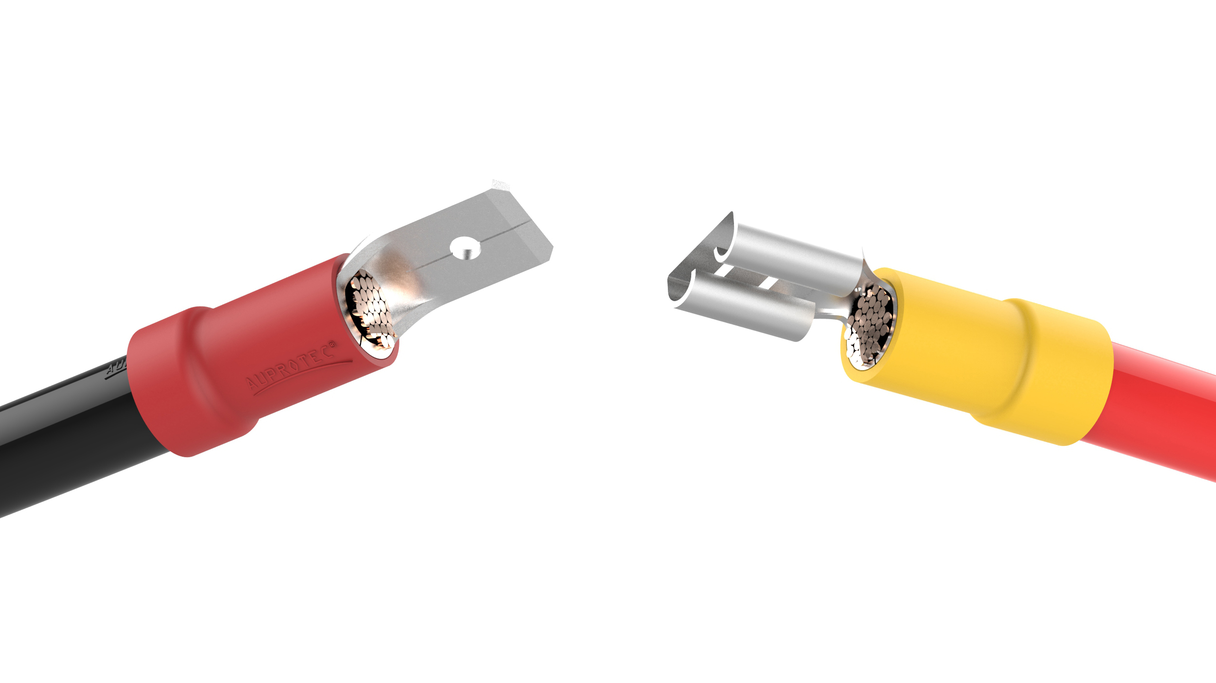 Flachstecker und -hülsen