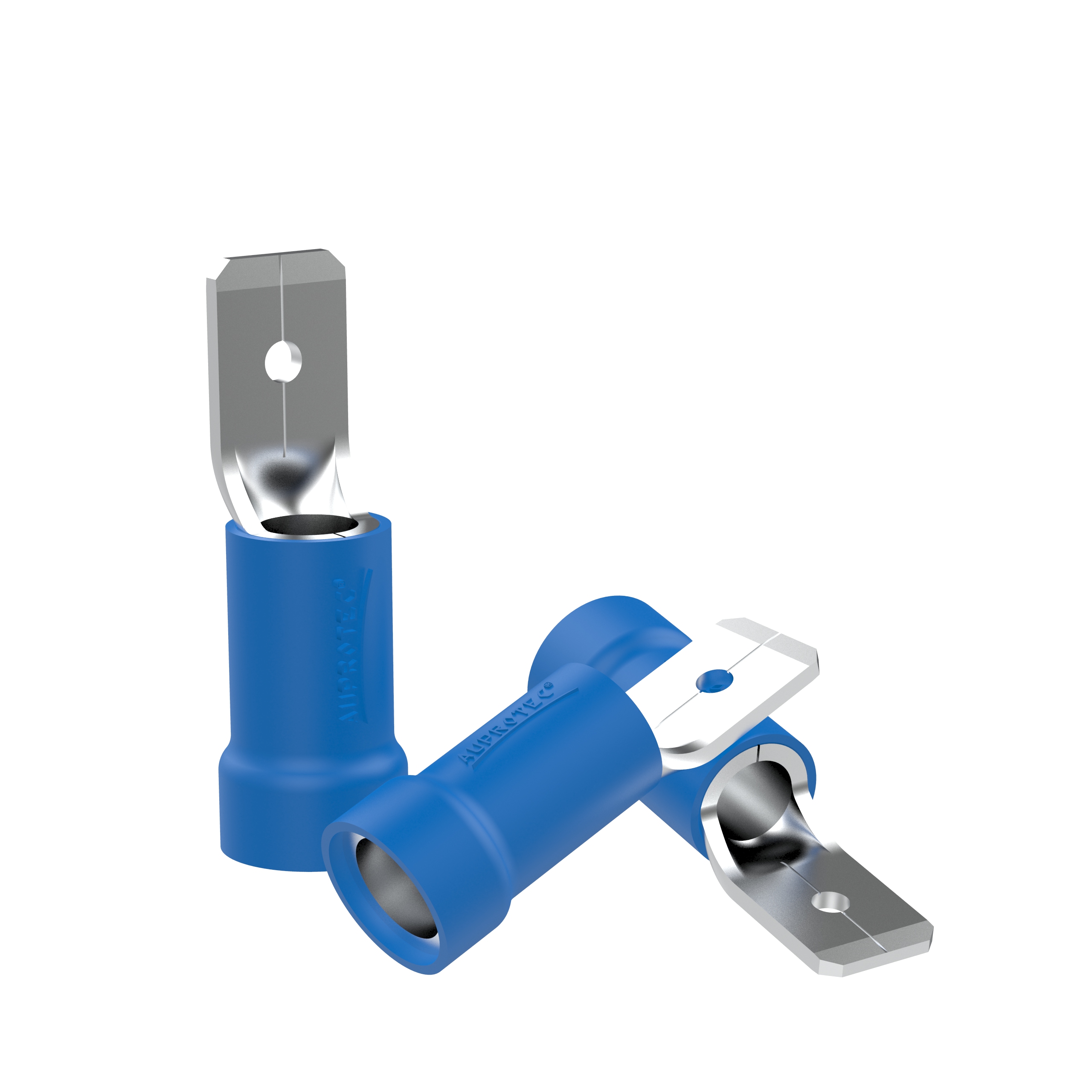10 Flachstecker männlich 1,5 - 2,5 mm² Teilisoliert MDD | Steckbreite: 4,8 mm