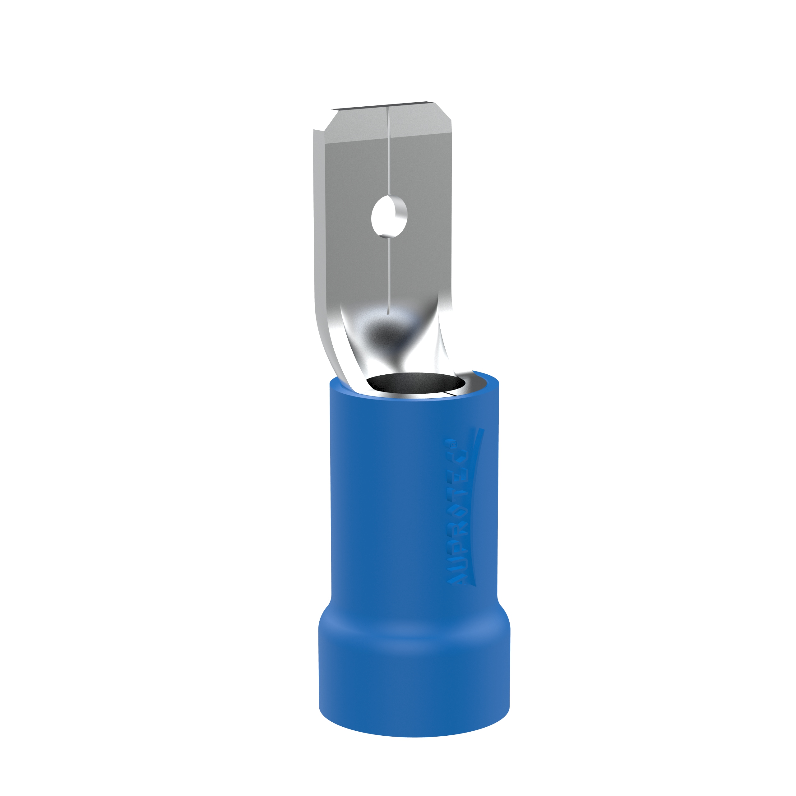 Flachstecker männlich 1,5 - 2,5 mm² Teilisoliert MDD | Steckbreite: 6,3 mm