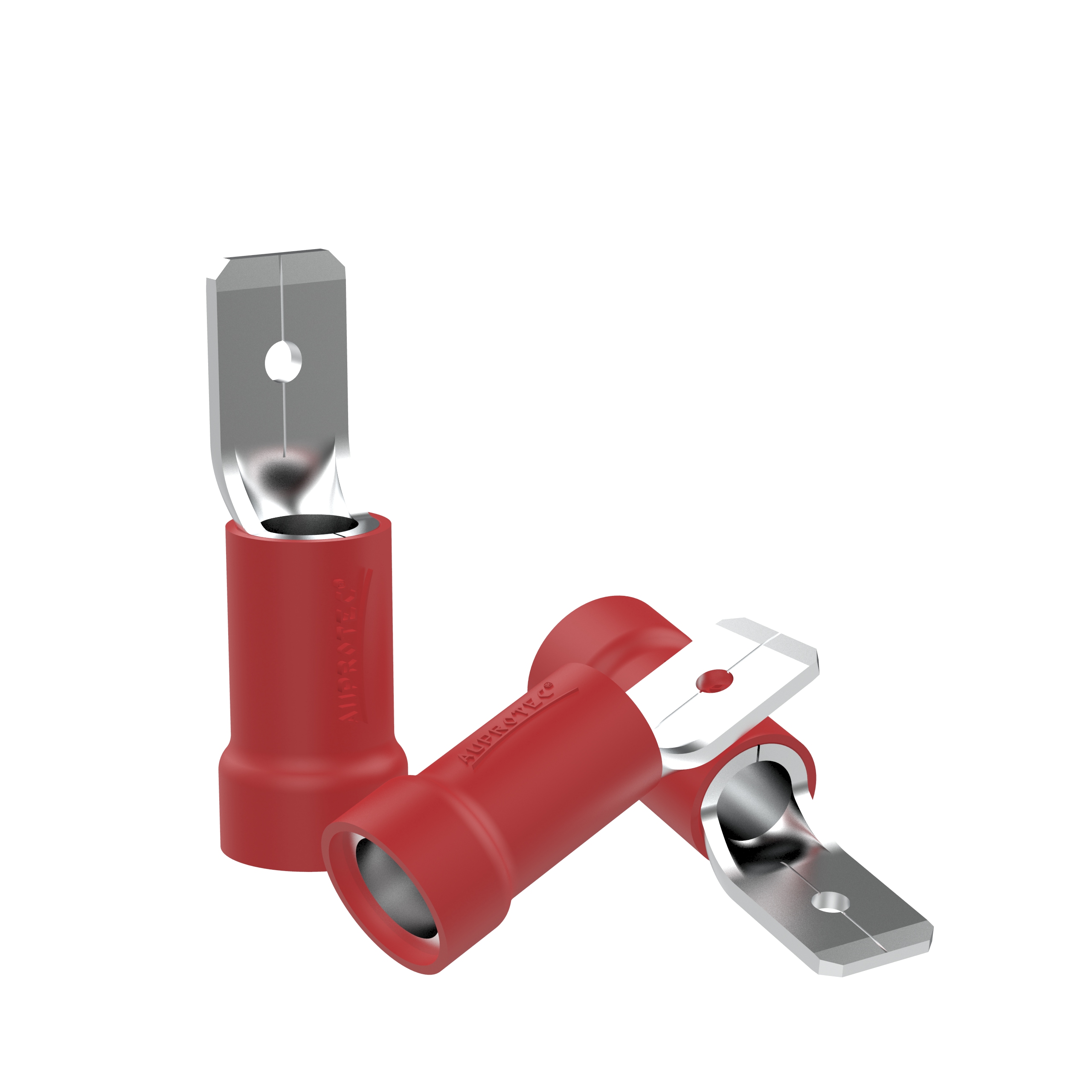 10 Flachstecker männlich 0,5 - 1,5 mm² Teilisoliert MDD | Steckbreite: 2,8 mm
