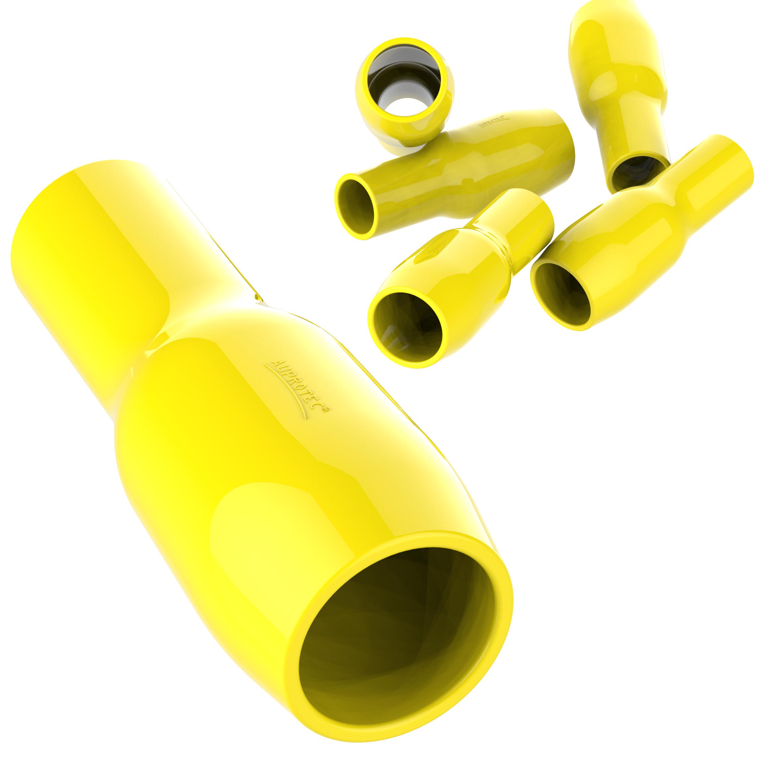 Isolationstüllen 6 mm² für unisolierte Kabelschuhe gelb
