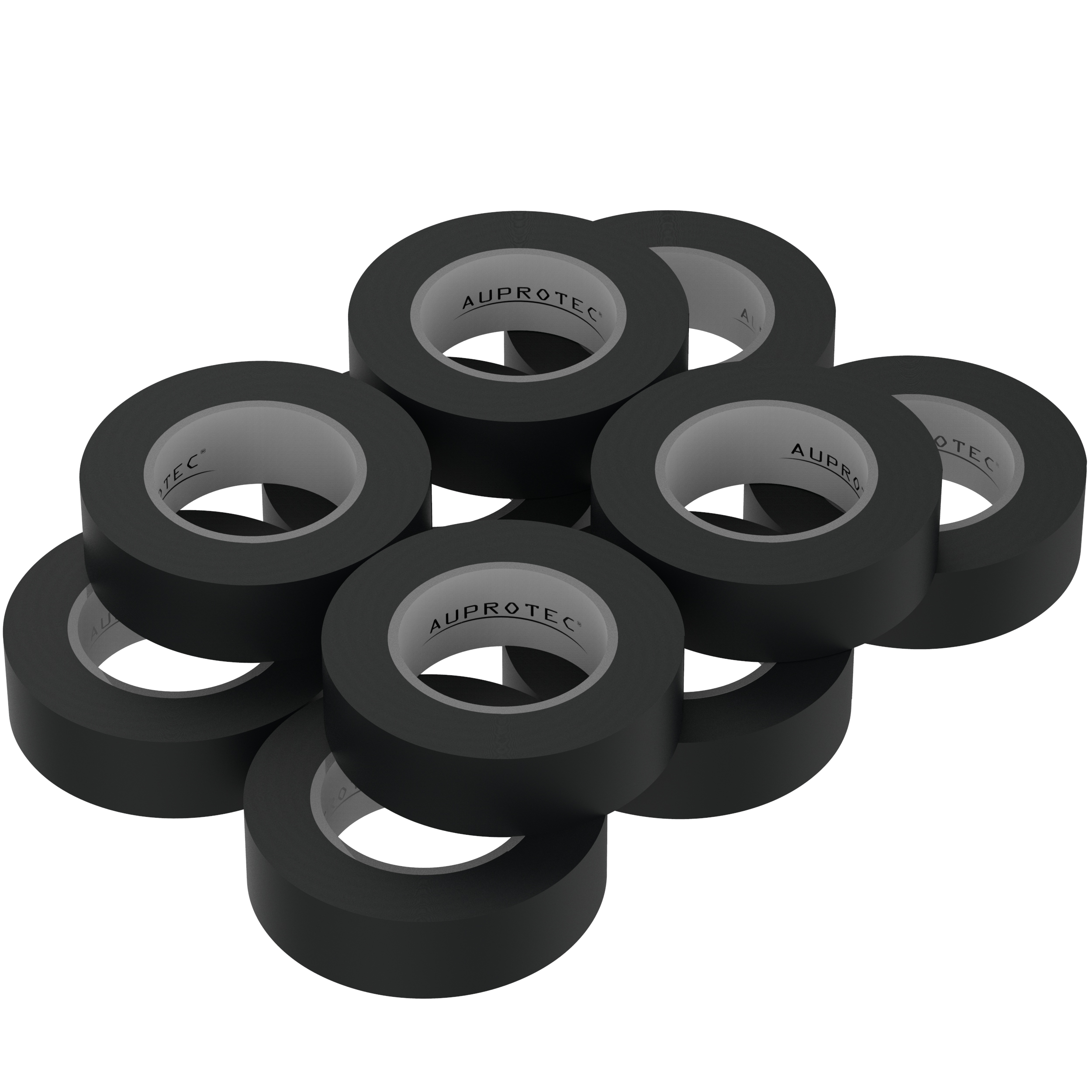 10x Isolierband schwarz 15 mm x 10m VDE Isoband PVC Elektriker Klebeband