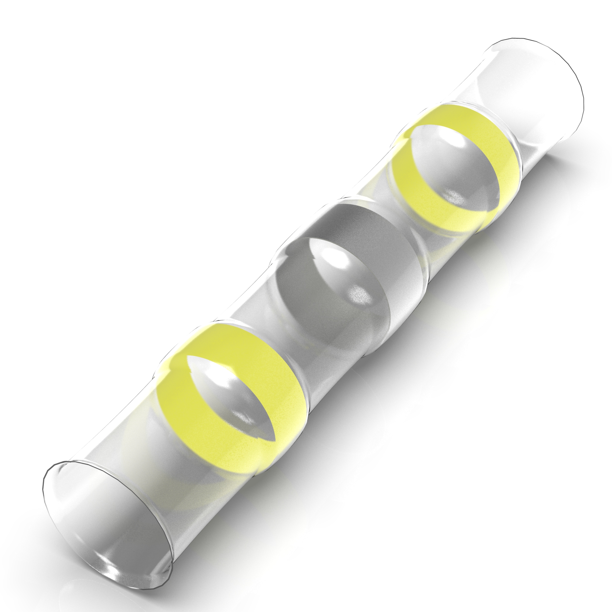 Lötverbinder 4,0 - 6,0 mm² gelb mit Schrumpfschlauch Ø 6 mm