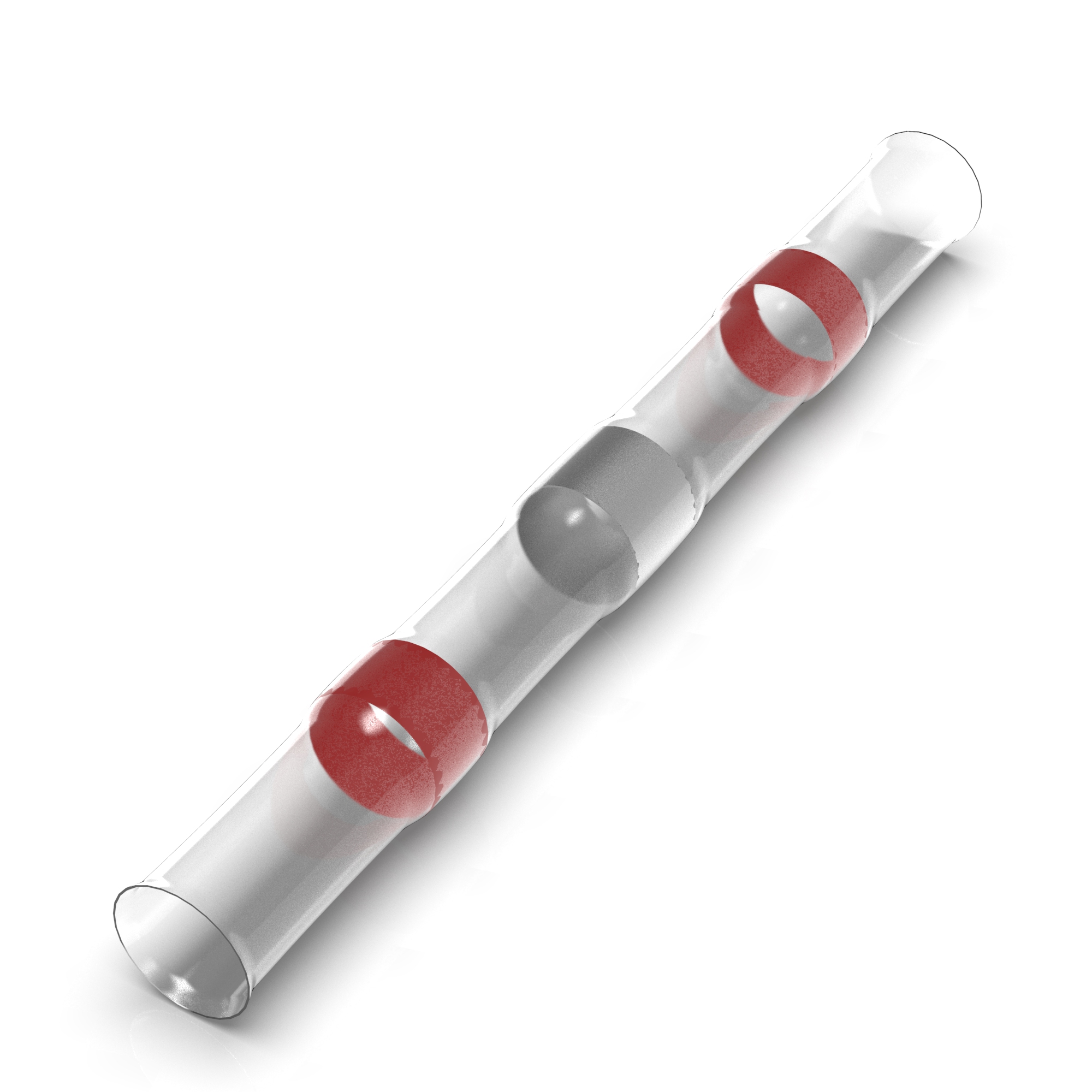Lötverbinder 0,5 - 1,5 mm² rot mit Schrumpfschlauch Ø 3 mm