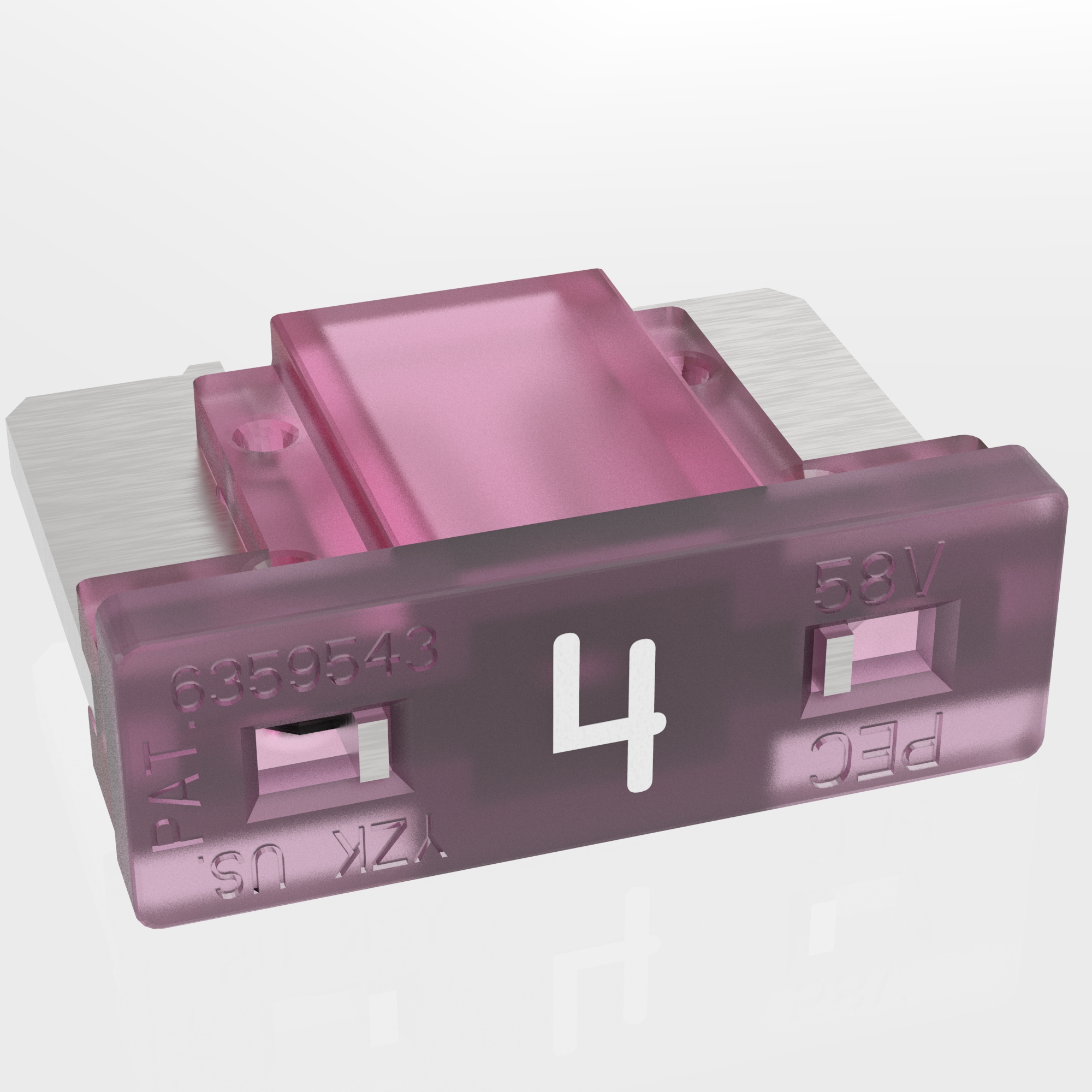 Kfz Sicherungen 4A Mini LP pink Flachstecksicherungen