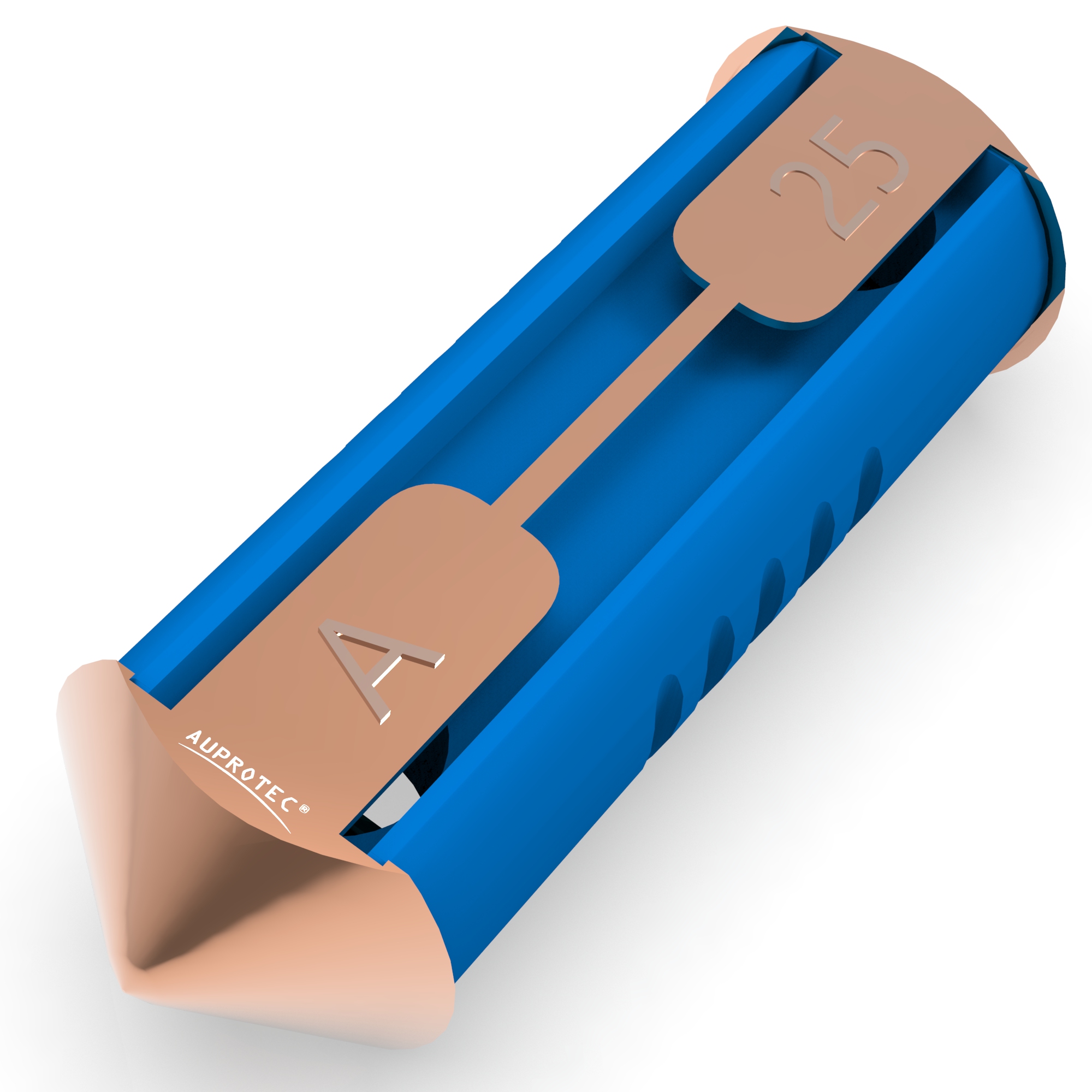 5 Torpedo-Sicherungen 25A blau Keramiksicherung