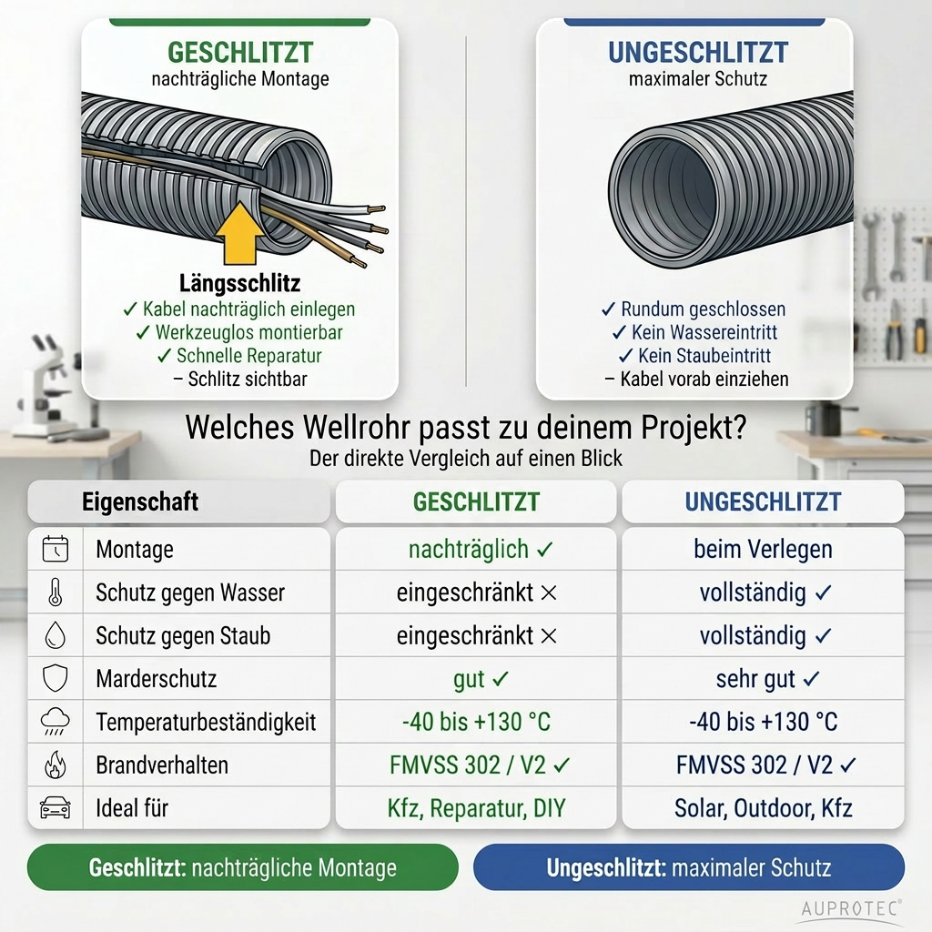 Schlemmer 1967763 Wellrohr PP-BS (Brandschutz) UFW NW23 ungeschlitzt
