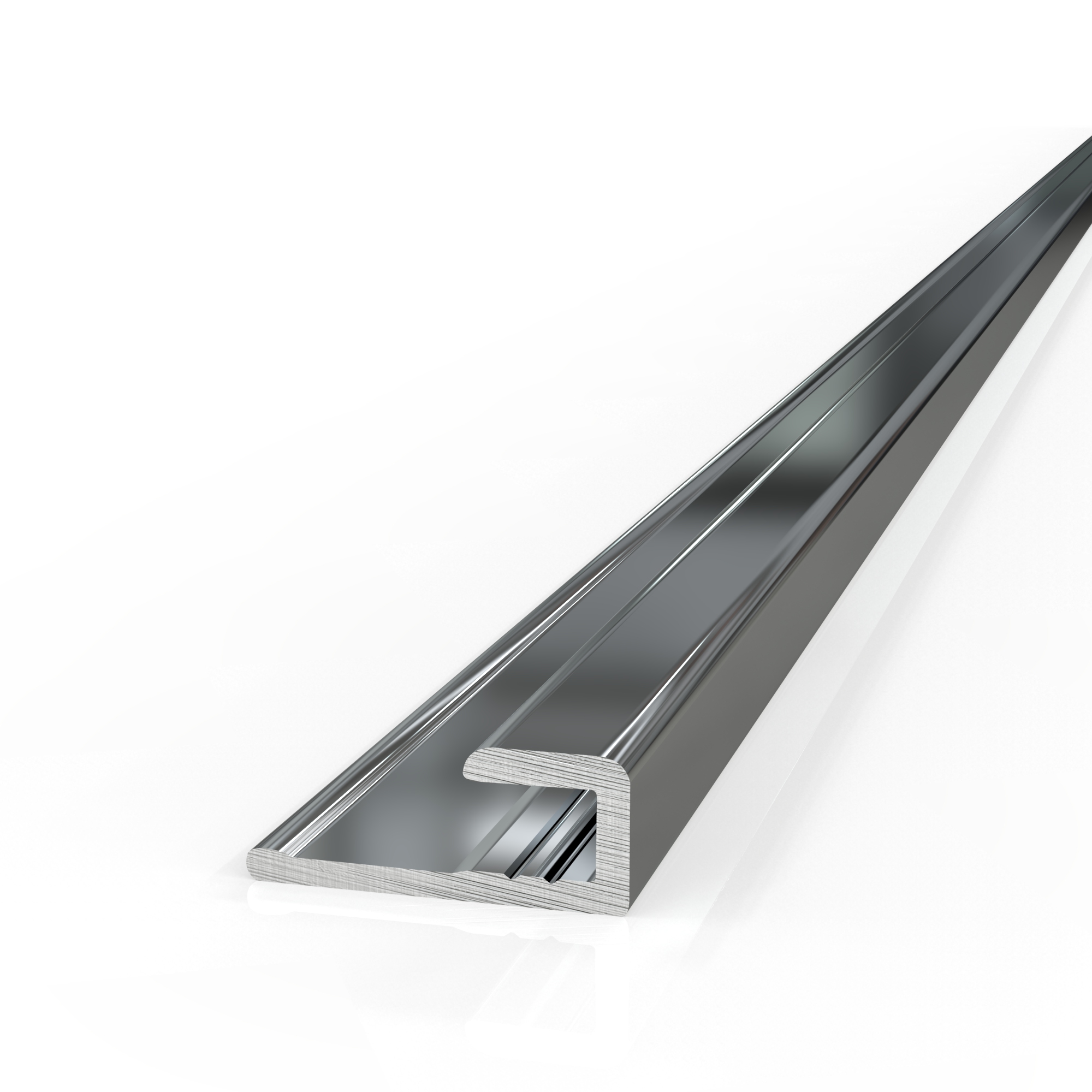 Aluminium Profil für 3mm Aluverbundplatten Abschlussprofil Hochglanz 200 cm