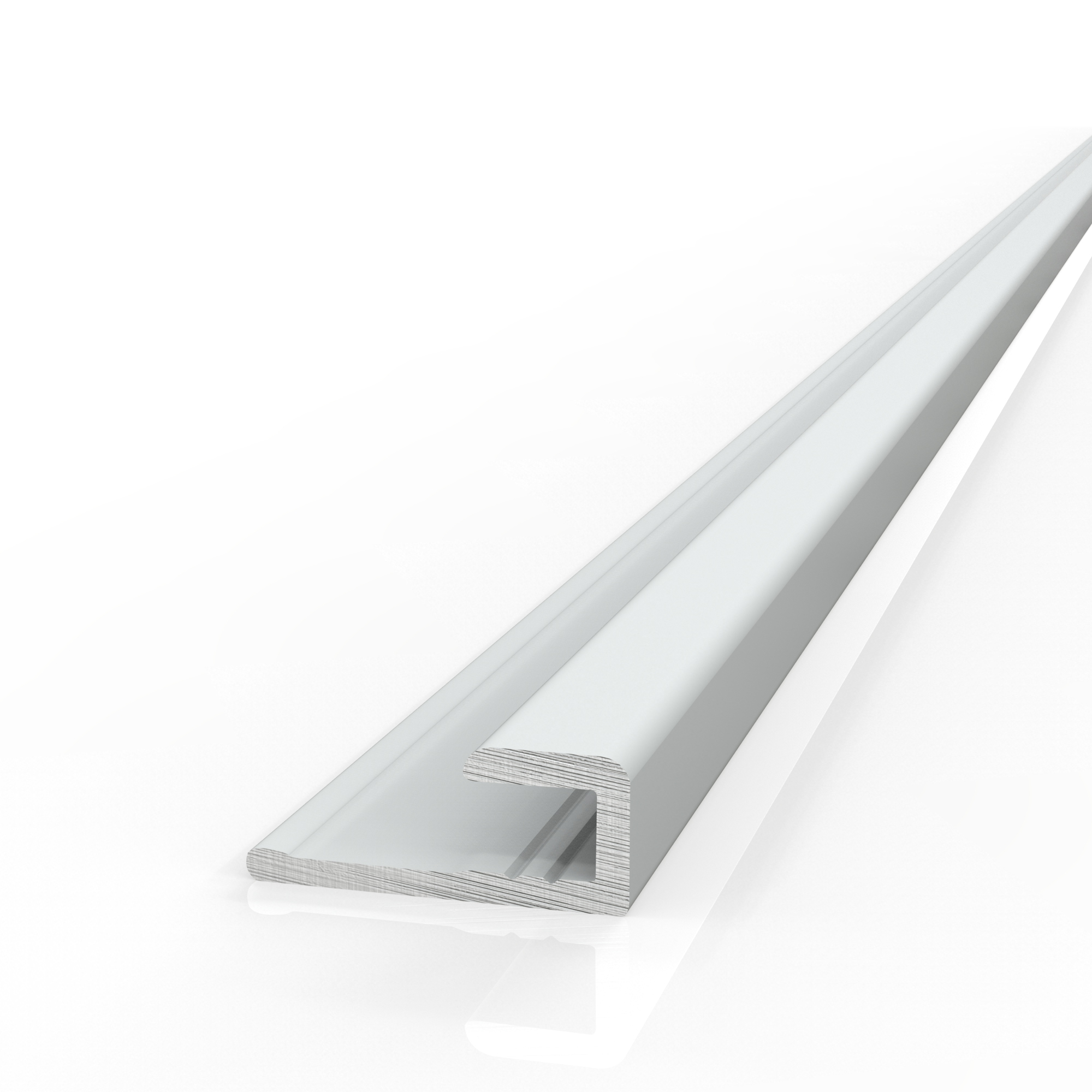 Aluminium Profil für 3mm Aluverbundplatten Abschlussprofil Weiß 200 cm