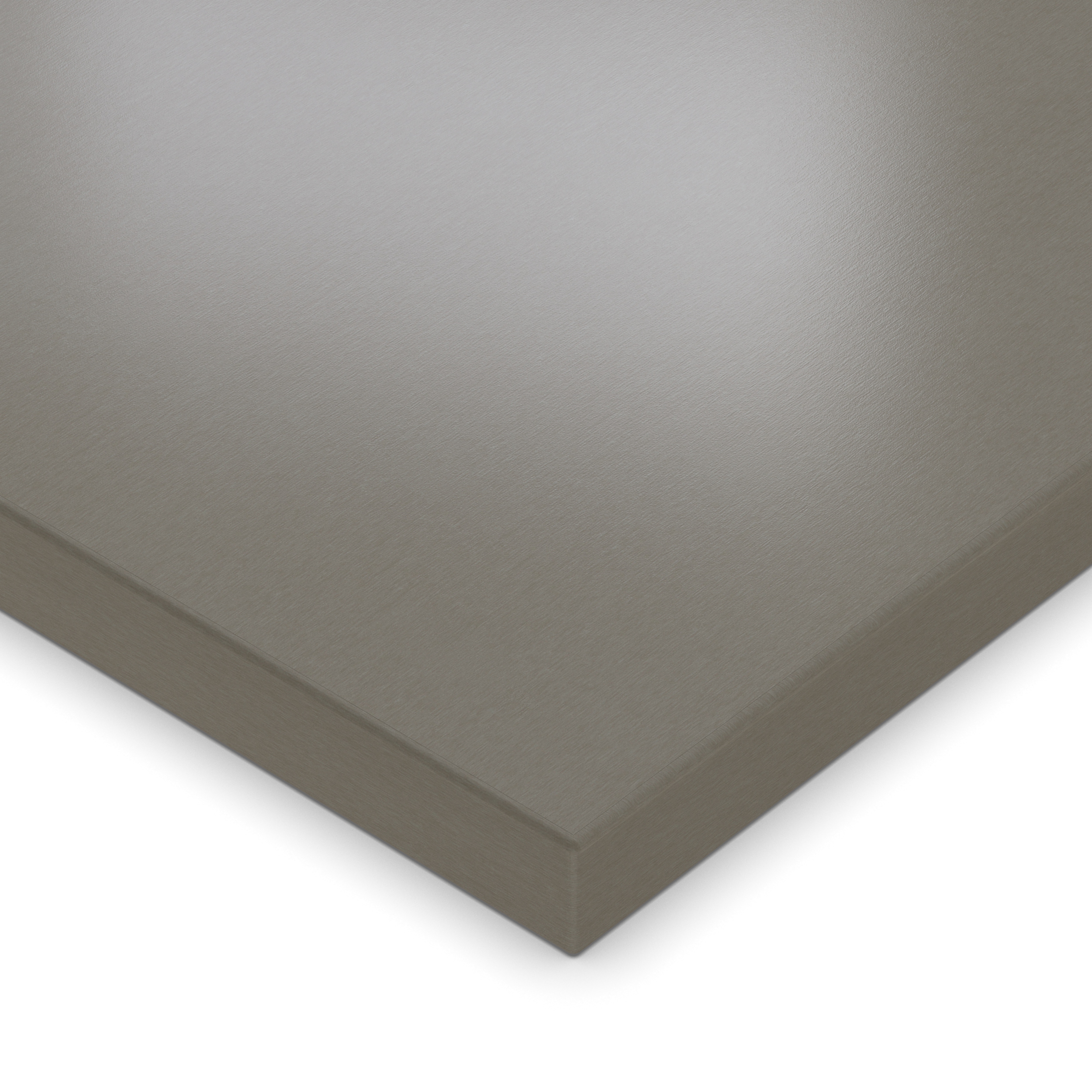Tischplatte 160x90 cm 19 mm Alux Caviar Melaminharz kratzfest - 1 mm ABS-Kante - PU-Verleimung - pflegeleicht