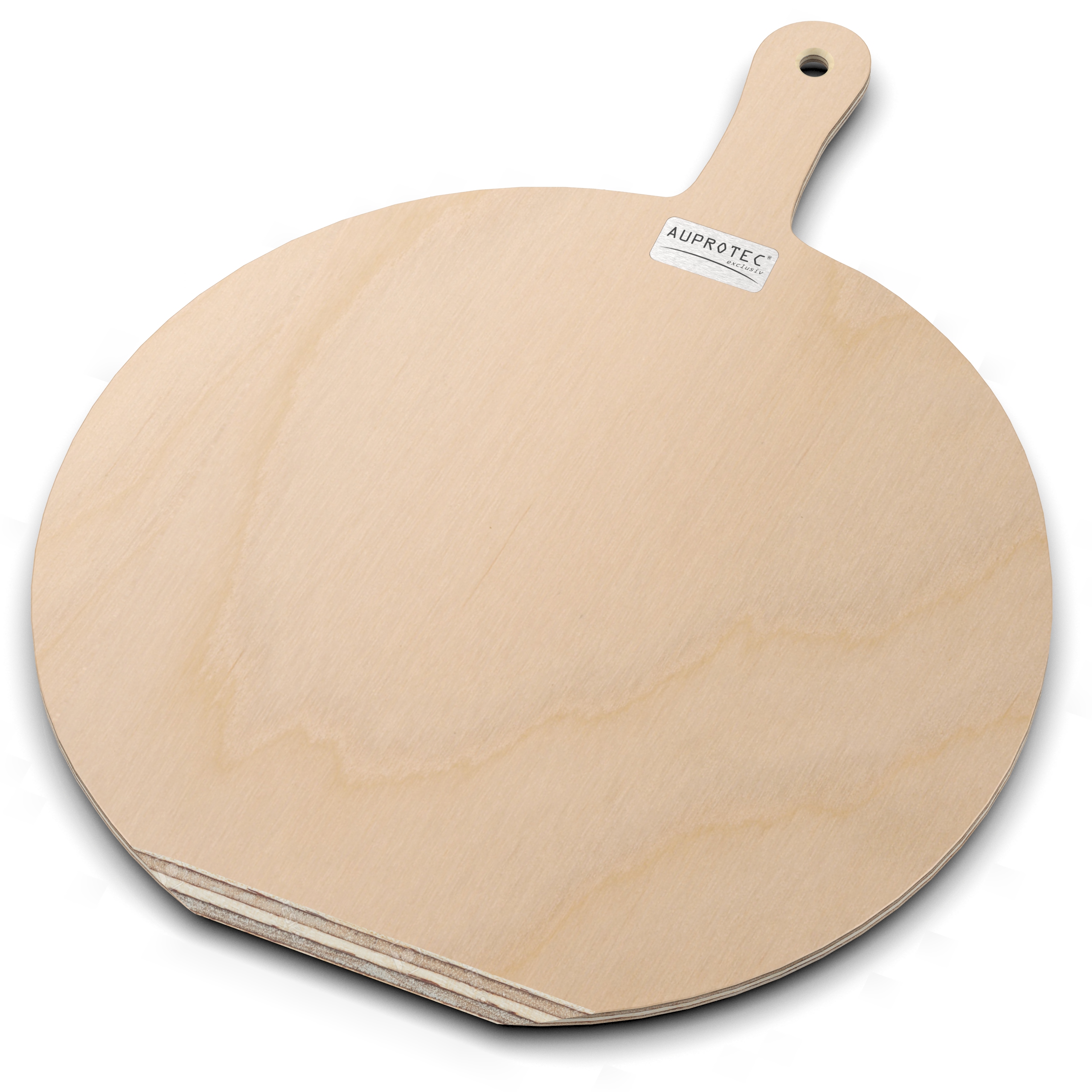 Pizzaschaufel L (Ø 36 cm) Holz Pizzaschieber Pizzabrett Birke geschliffen Modell Hendrik