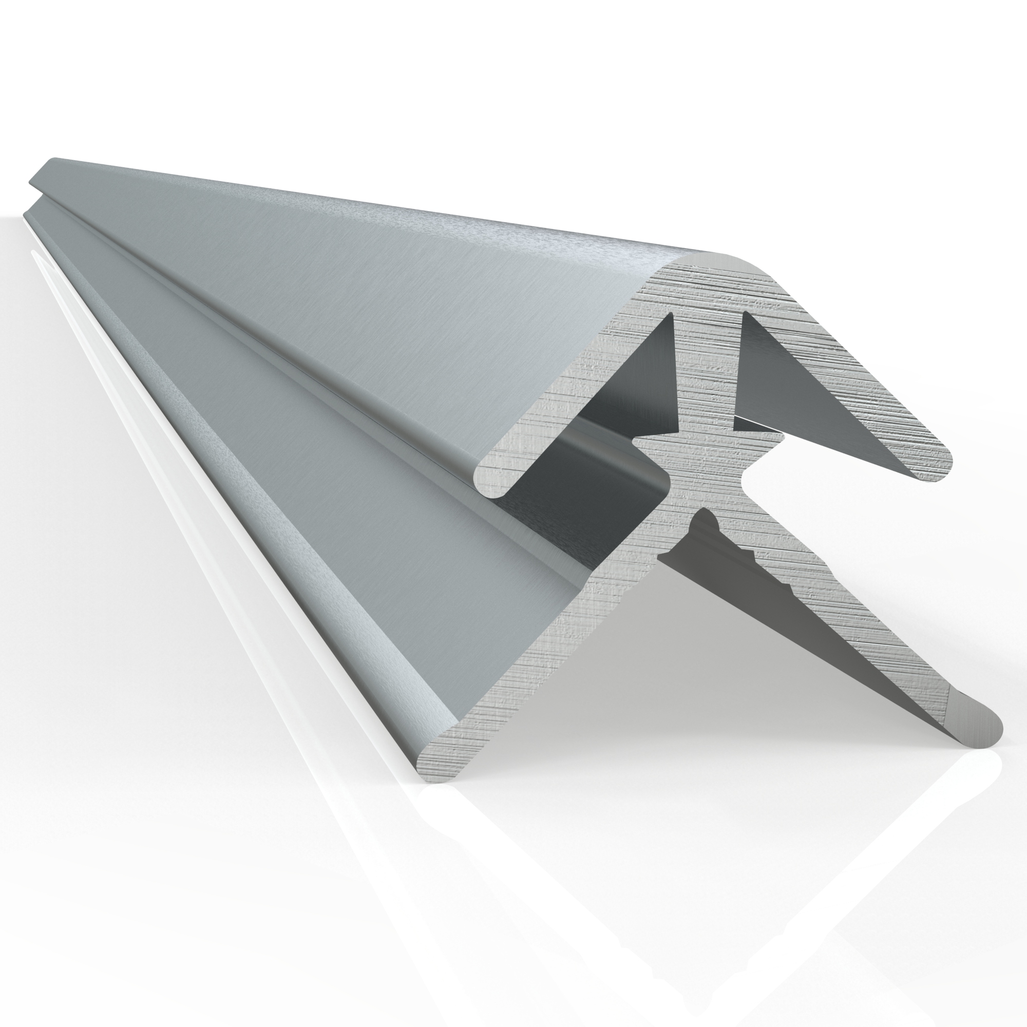 Aluminium Profil für 3mm Aluverbundplatten Ausseneckprofil Eloxiert 100 cm