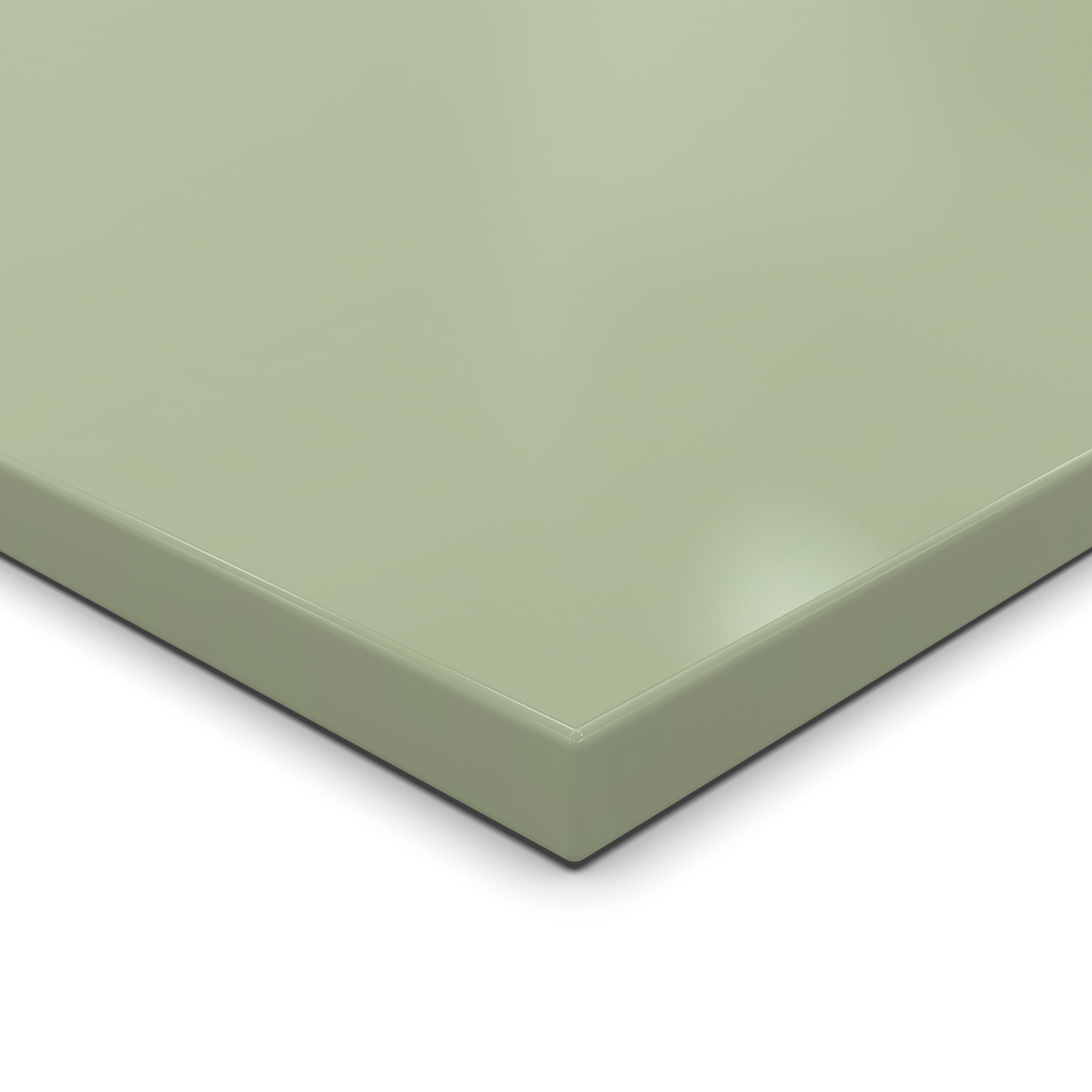 Tischplatte 160x90 cm 19 mm Avocado Green Melaminharz kratzfest - 2 mm ABS-Kante - PU-Verleimung - pflegeleicht