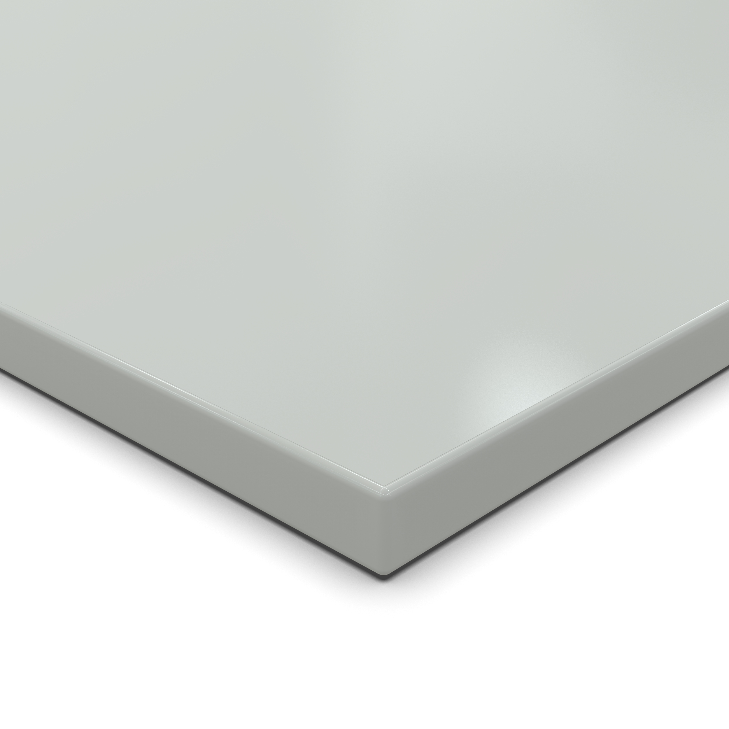 Tischplatte 160x90 cm 19 mm Grau Melaminharz kratzfest - 1 mm ABS-Kante - PU-Verleimung - pflegeleicht