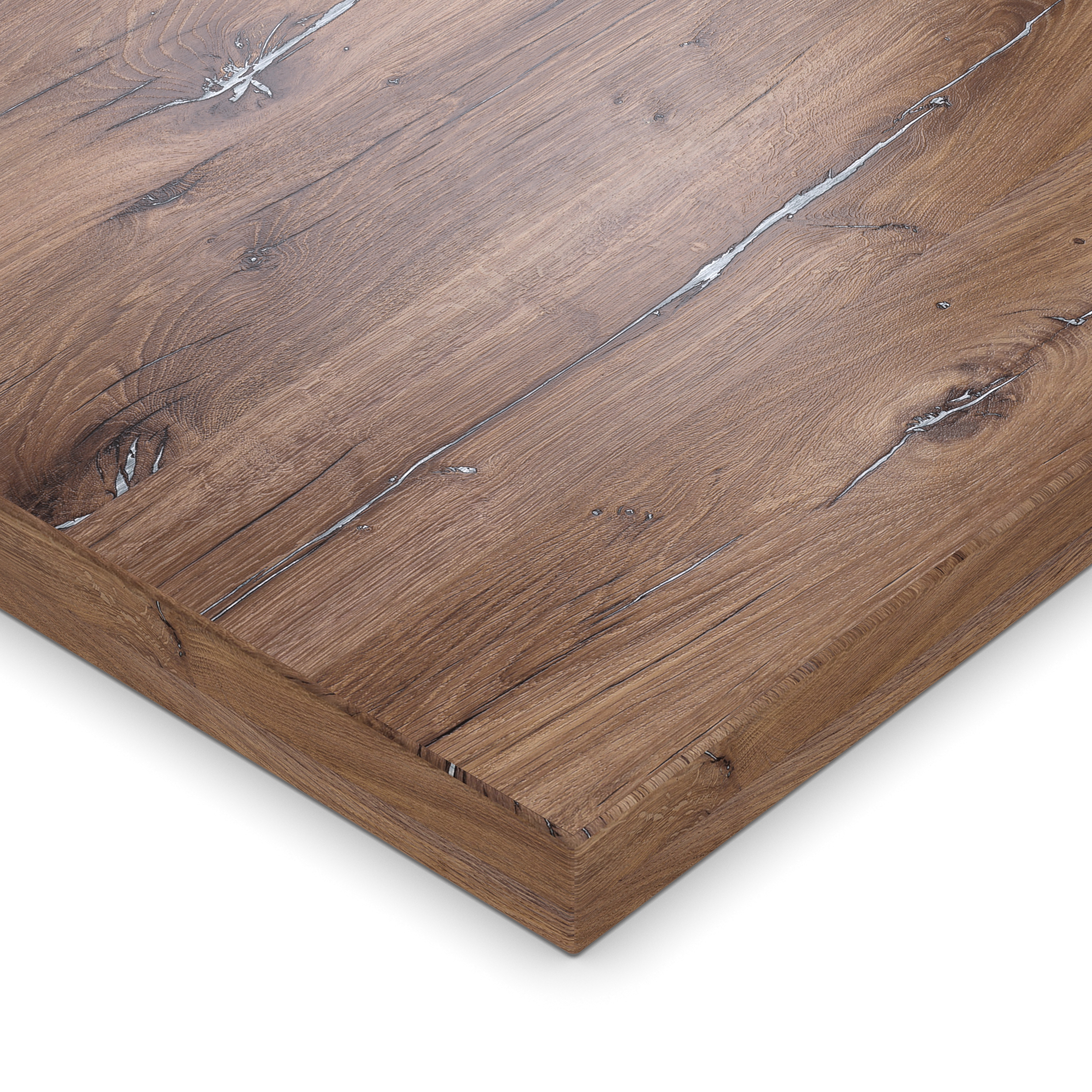 Tischplatte 90x80 cm 19 mm Eiche Bijoux Muskat Melaminharz kratzfest - 2 mm ABS-Kante - PU-Verleimung - pflegeleicht