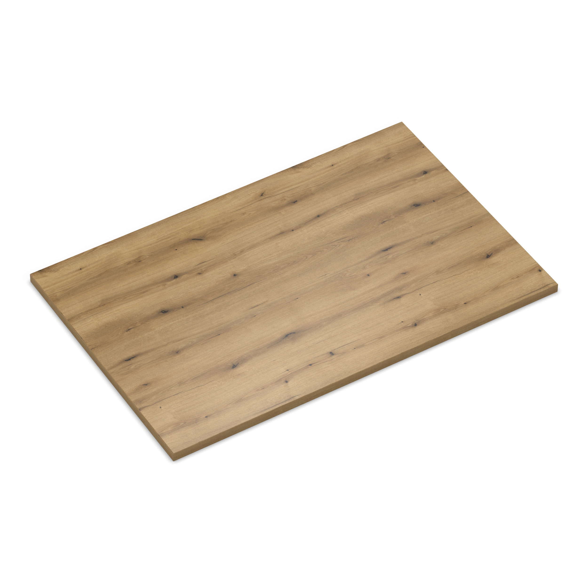 Tischplatte 70x50 cm 19 mm Eiche Evoke Coast Melaminharz kratzfest - 1 mm ABS-Kante - PU-Verleimung - pflegeleicht