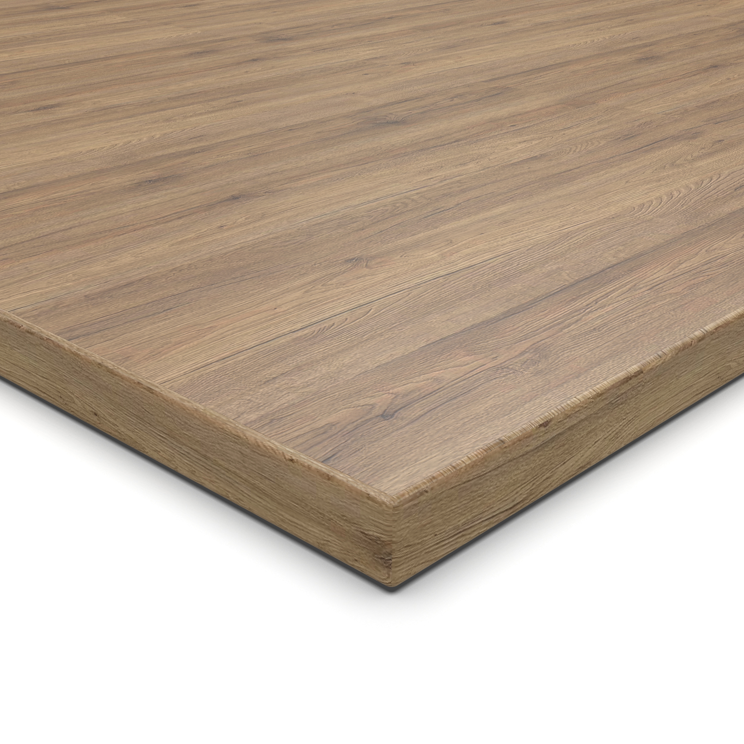 Tischplatte 140x100 cm 19 mm Eiche Sanremo Classic Melaminharz kratzfest - 2 mm ABS-Kante - PU-Verleimung - pflegeleicht