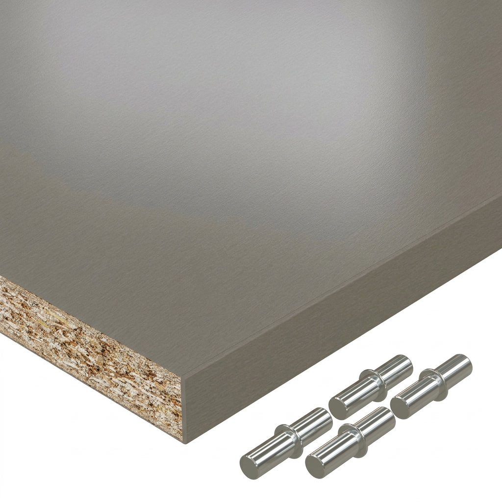 Einlegeboden Alux Caviar nach Maß – Regalboden 19 mm mit ABS-Kante, bis 1000 × 800 mm