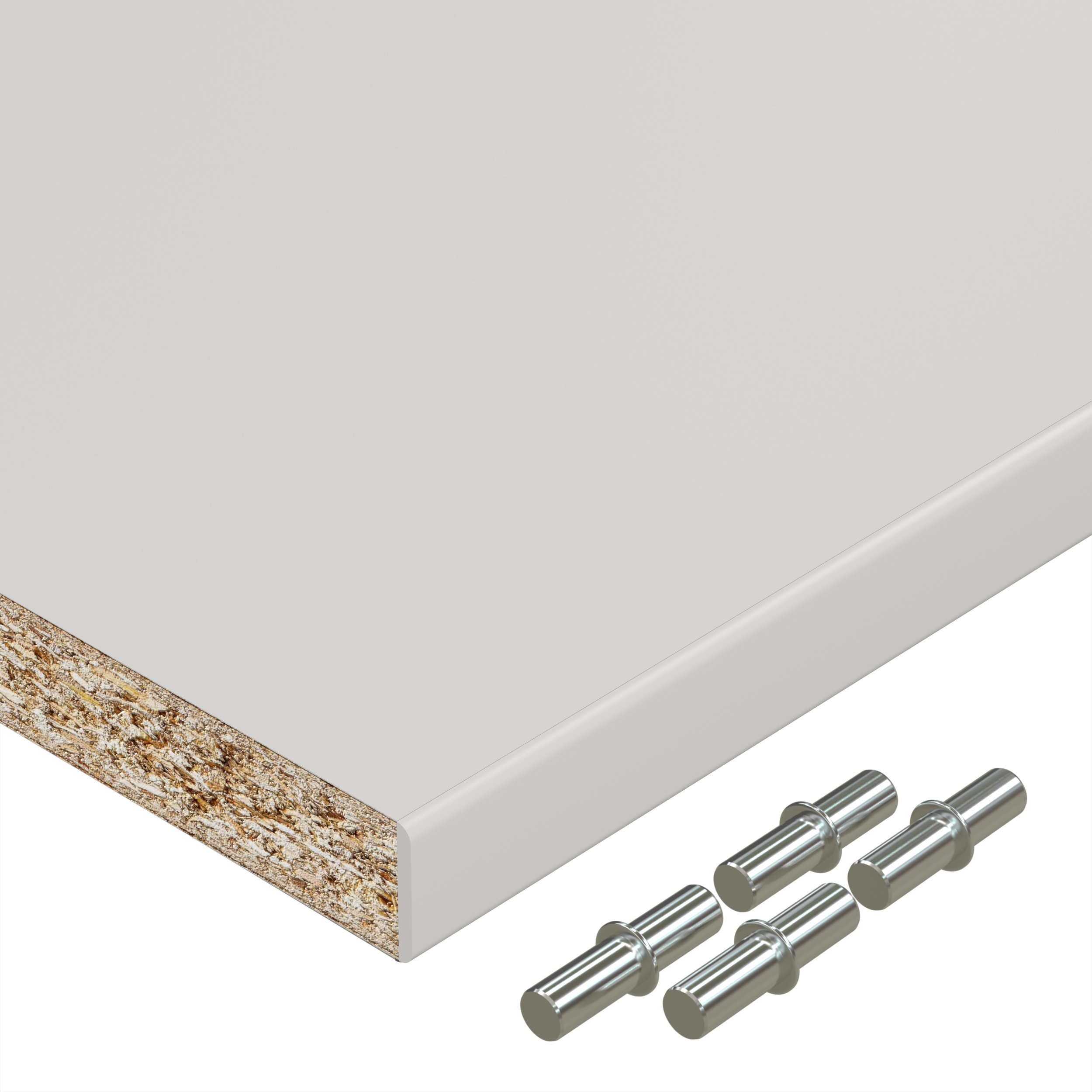 Einlegeboden Grau nach Maß – Regalboden 19 mm mit ABS-Kante, bis 1000 × 800 mm